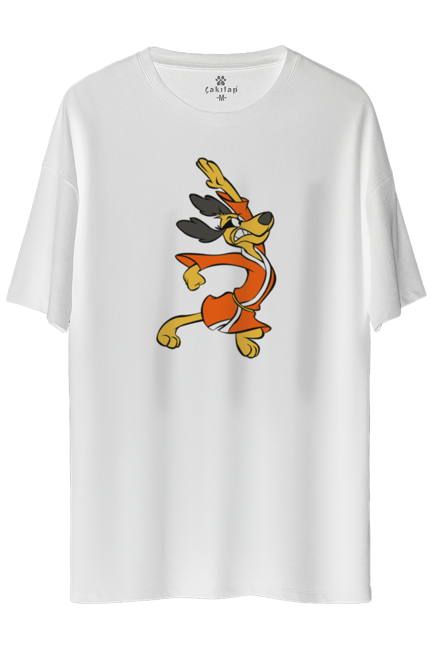 Hong Kong Phooey Baskılı Oversize Tişört