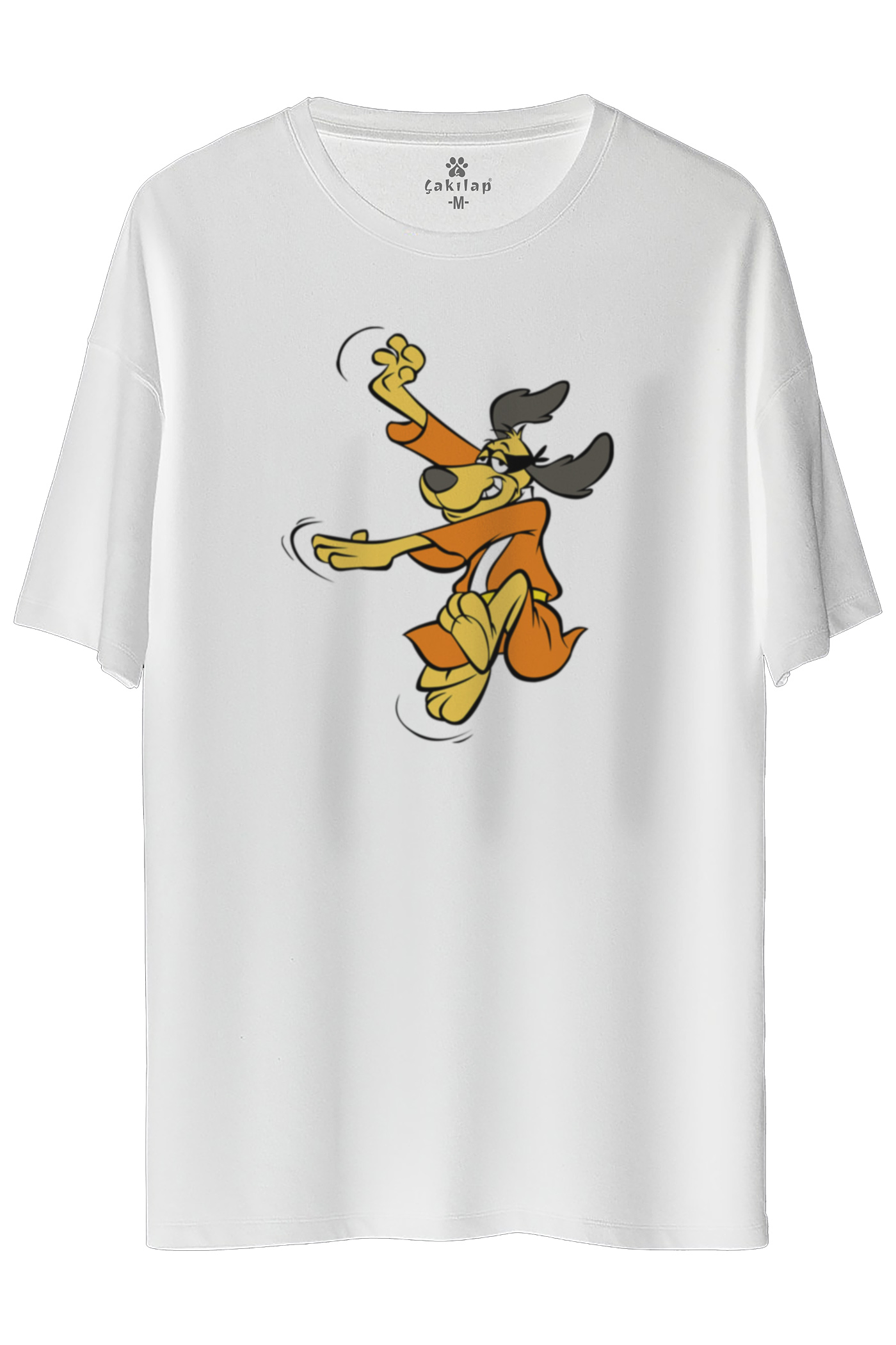 Hong Kong Phooey Baskılı Oversize Tişört