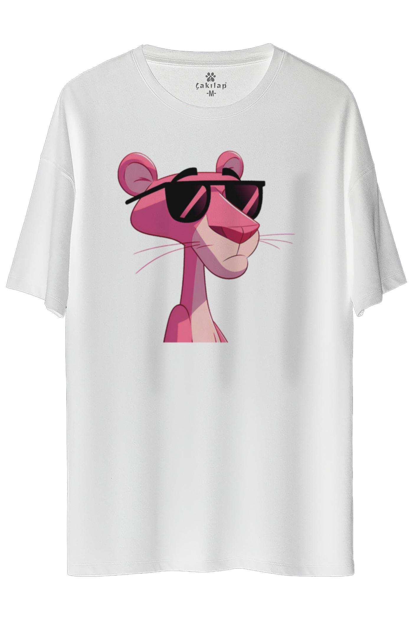 Pink Panther Baskılı Oversize Tişört