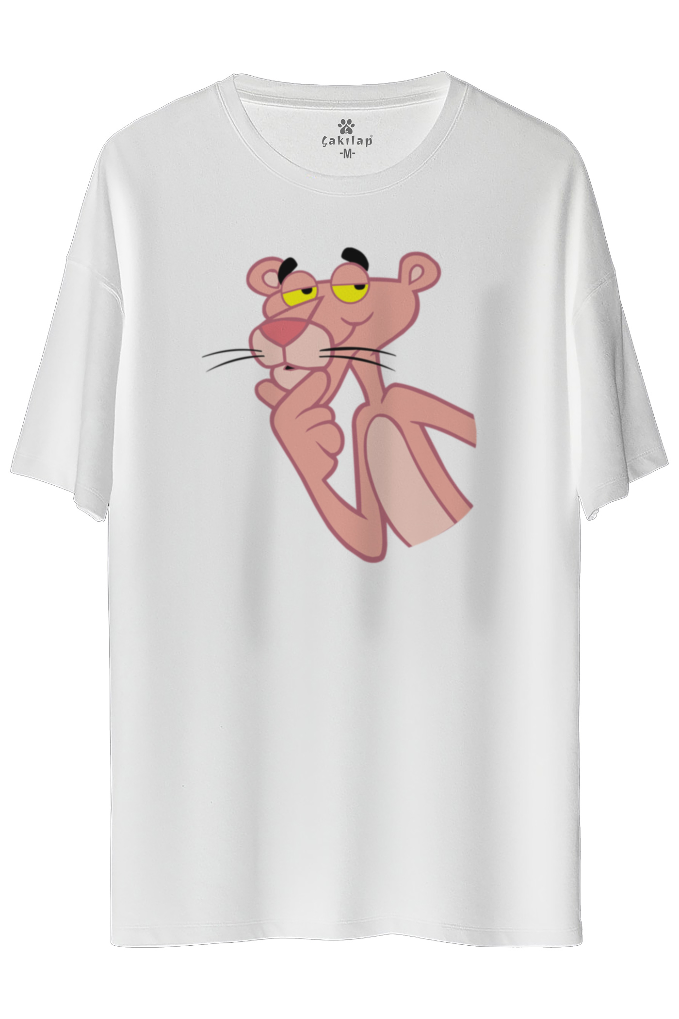 Pink Panther Baskılı Oversize Tişört