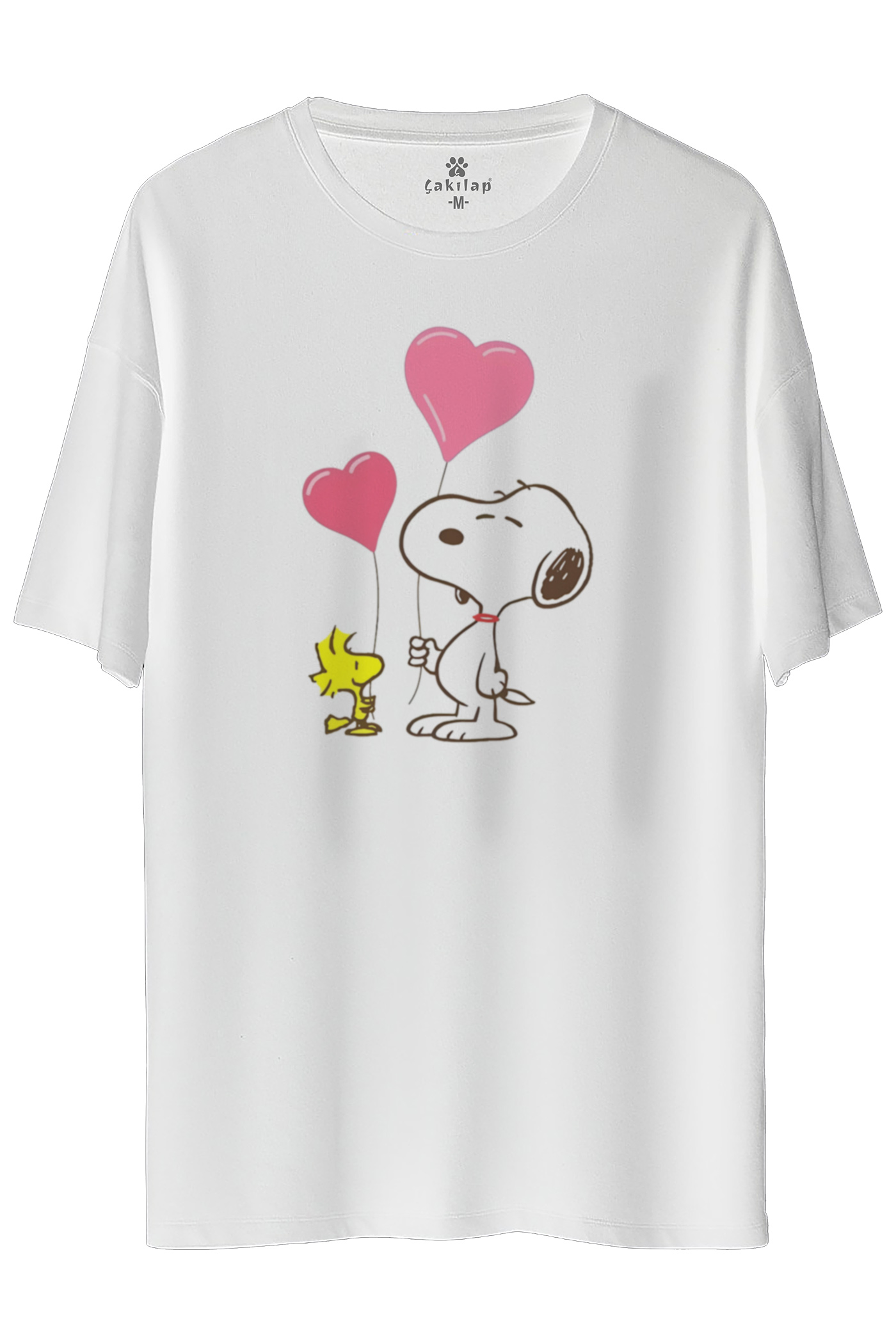 Snoopy Baskılı Oversize Tişört
