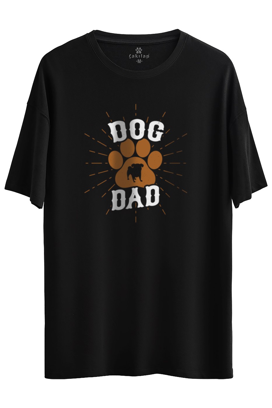 Köpek Baskılı Oversize Tişört