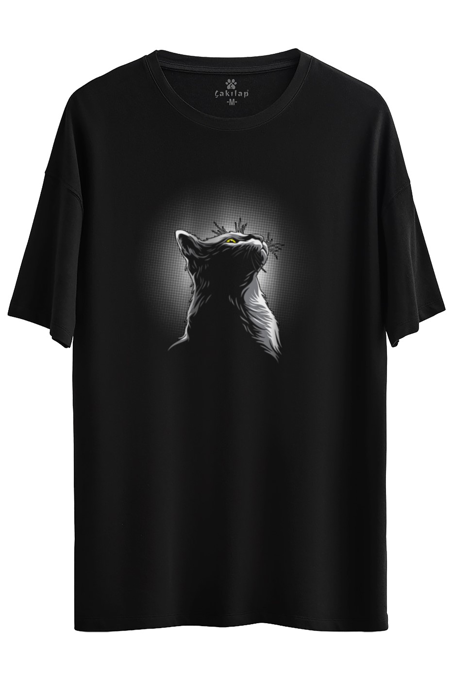 Köpek Baskılı Oversize Tişört