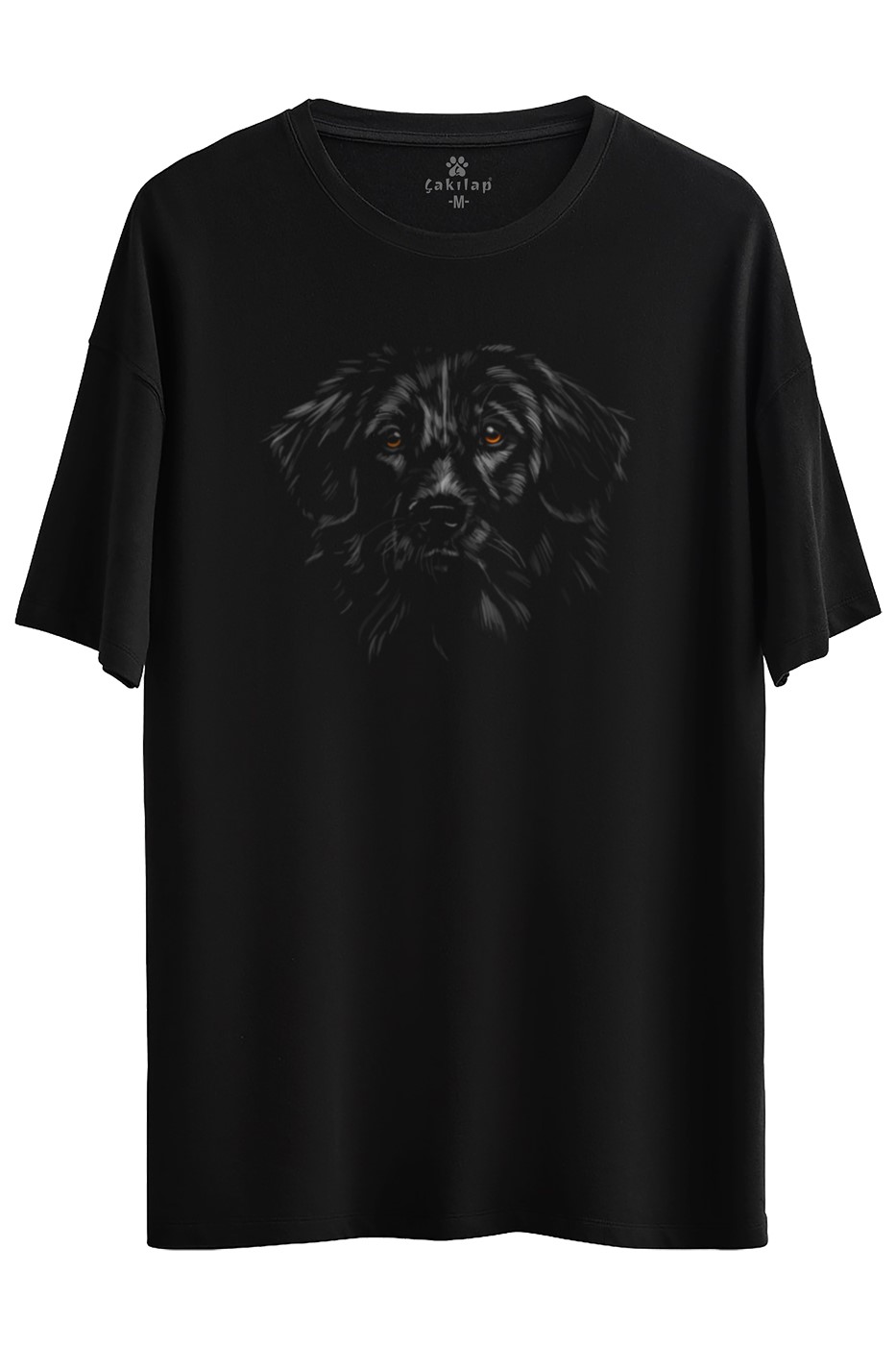 Köpek Baskılı Oversize Tişört