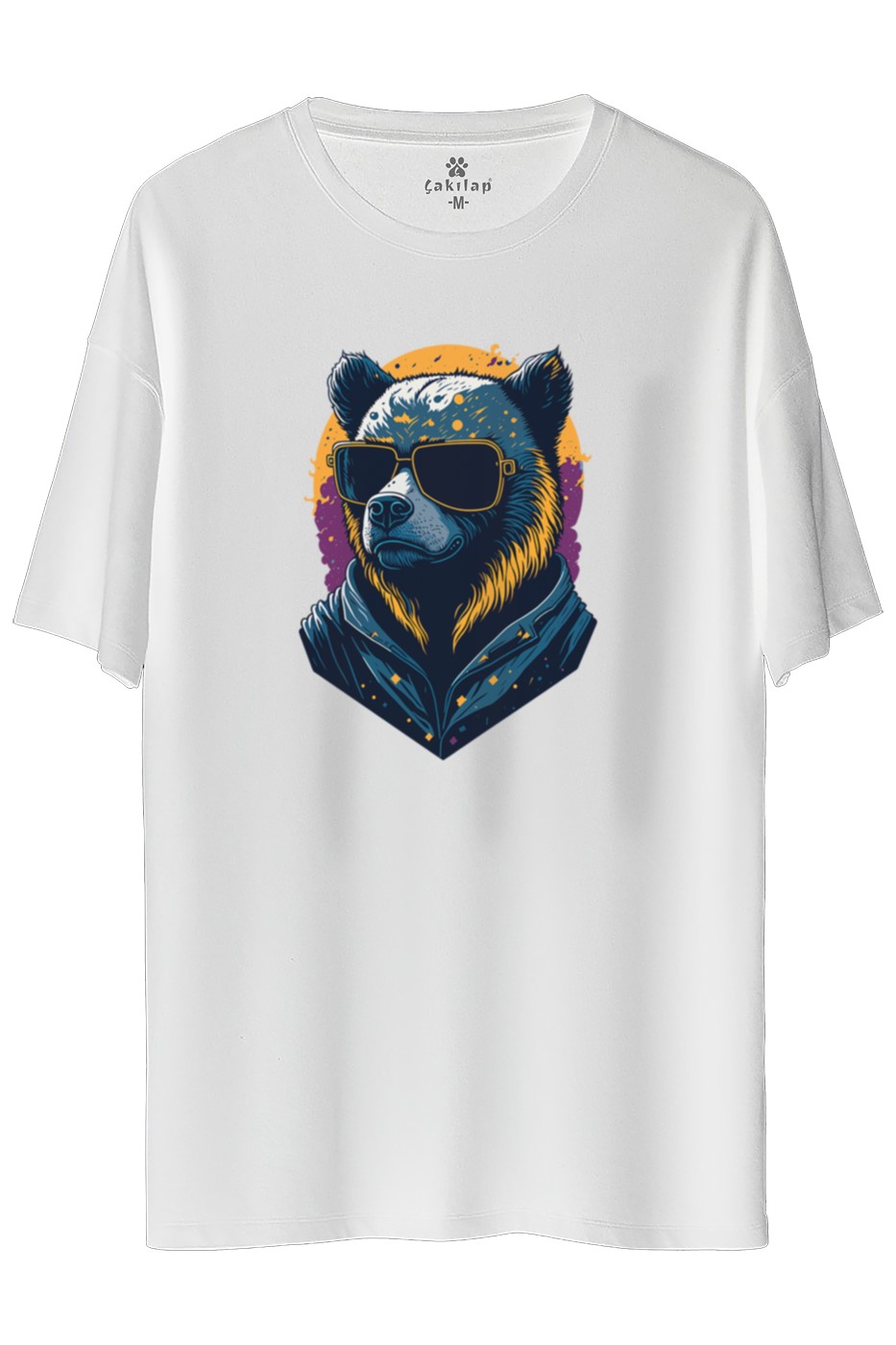 Ayıcık Baskılı Oversize Tişört