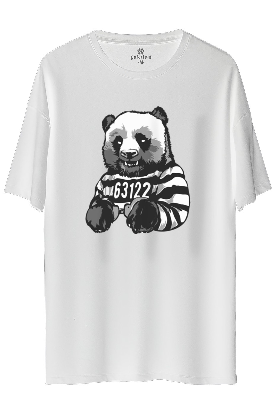Ayıcık Baskılı Oversize Tişört