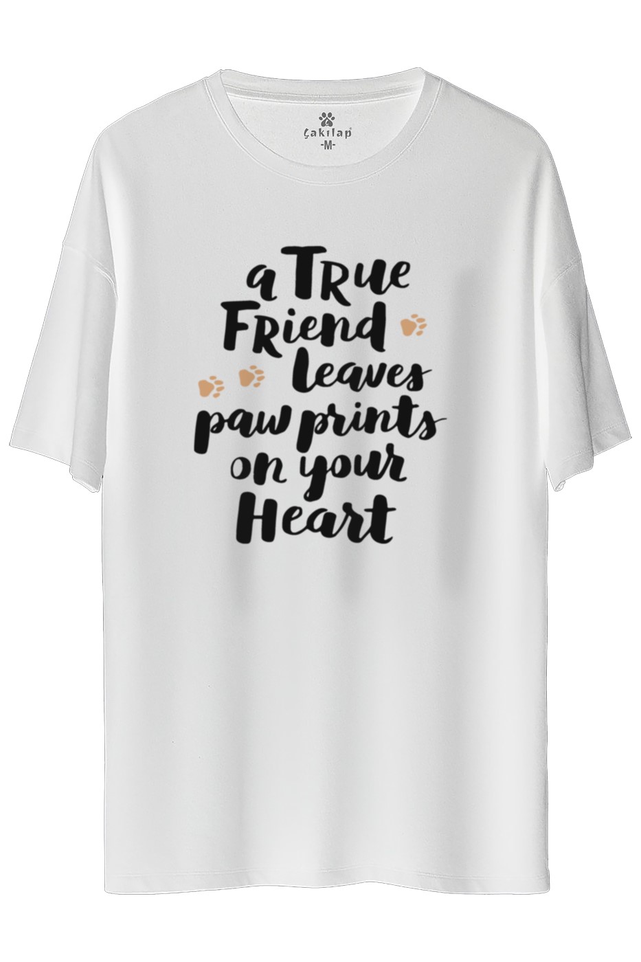 Köpek Baskılı Oversize Tişört