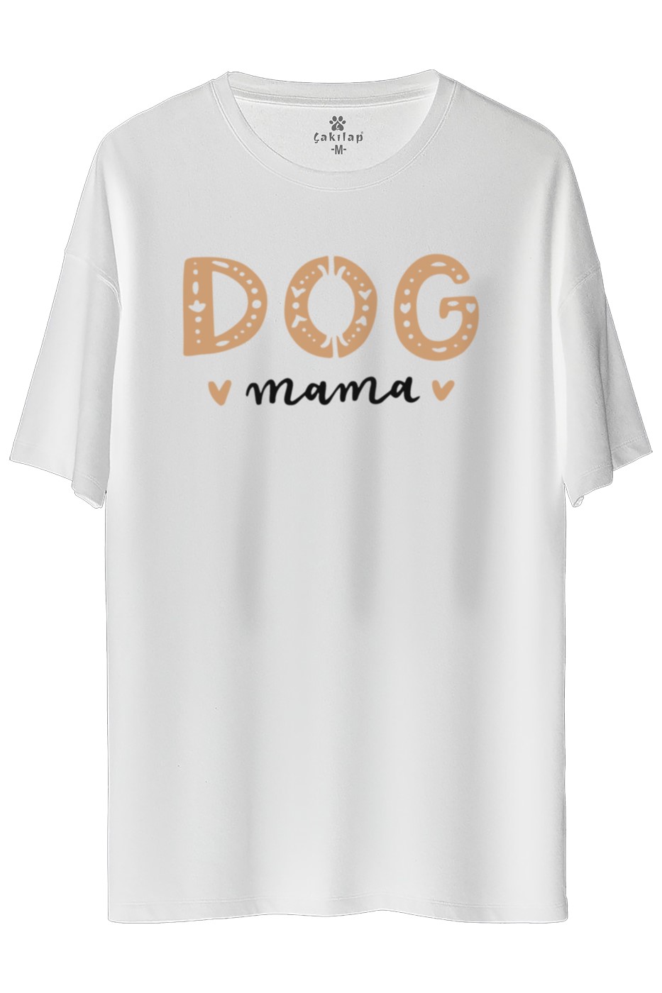 Köpek Baskılı Oversize Tişört