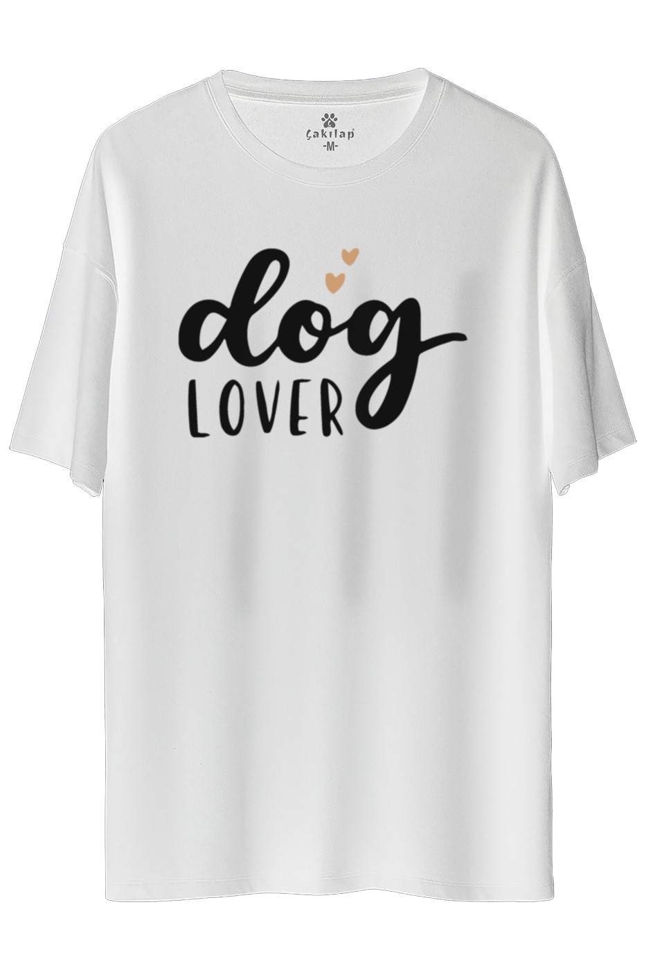 Köpek Baskılı Oversize Tişört