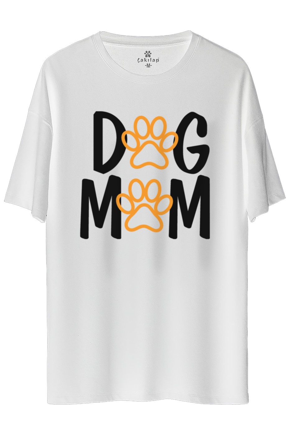 Köpek Baskılı Oversize Tişört