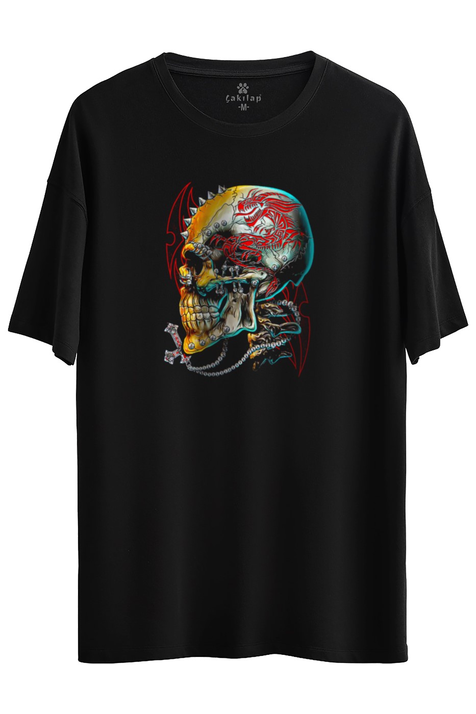 Kuru Kafa  Baskılı Oversize Tişört