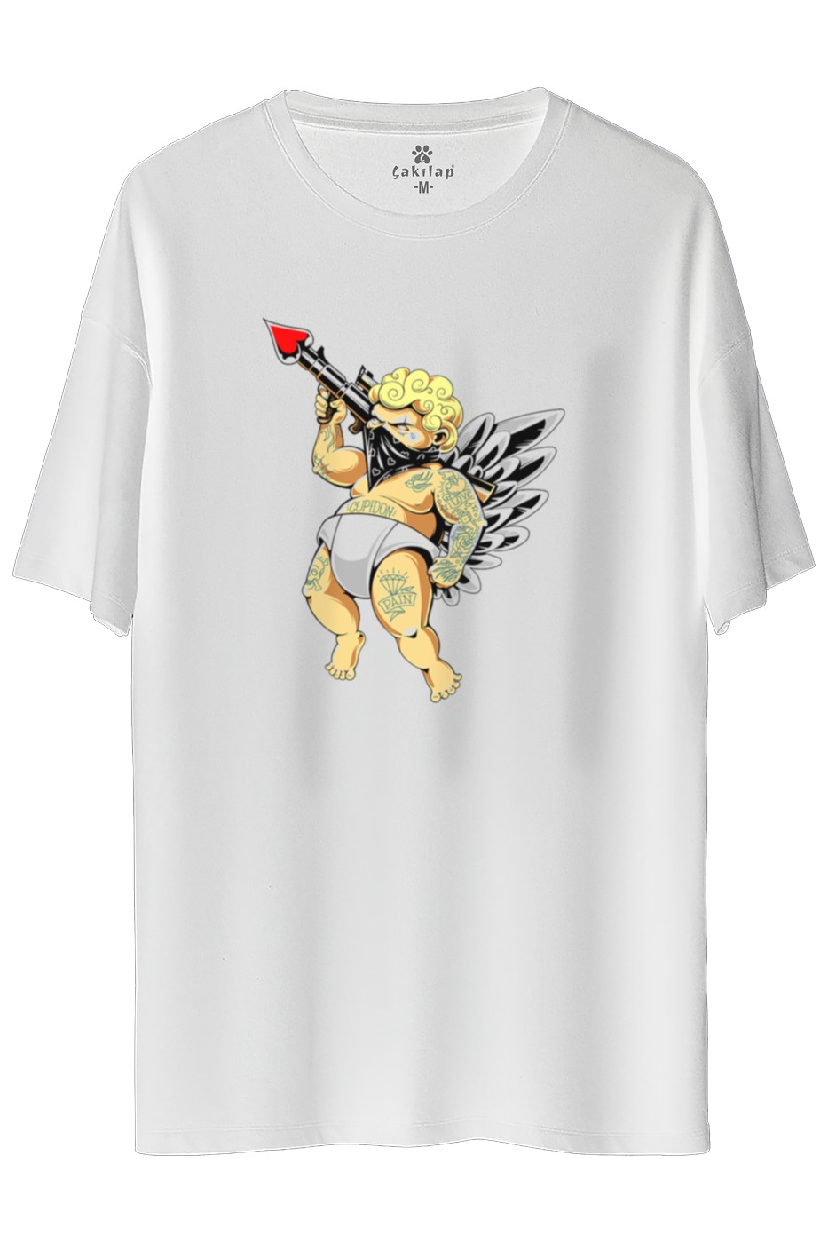 Eros Baskılı Oversize Tişört