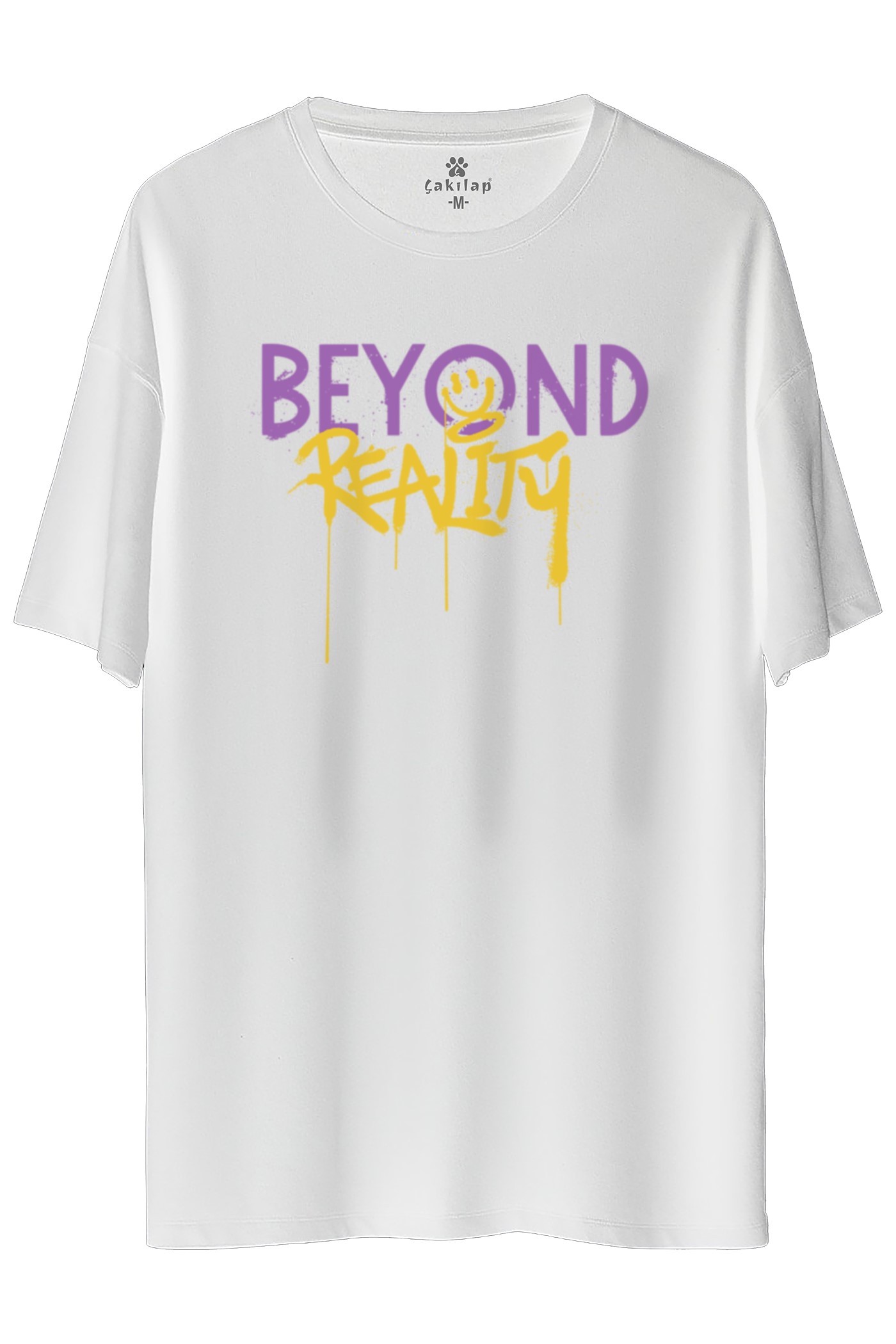 Beyan Dreality  Baskılı Oversize Tişört