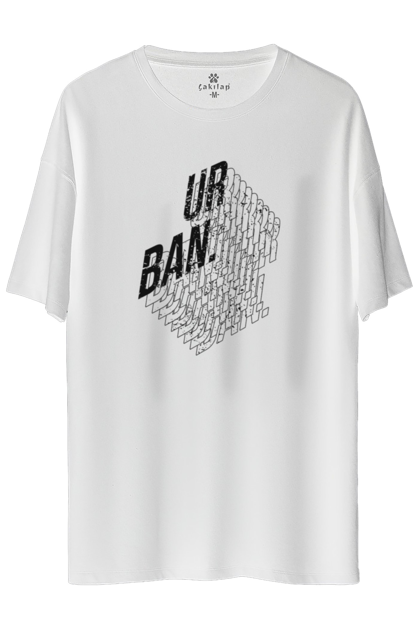 Urban  Baskılı Oversize Tişört
