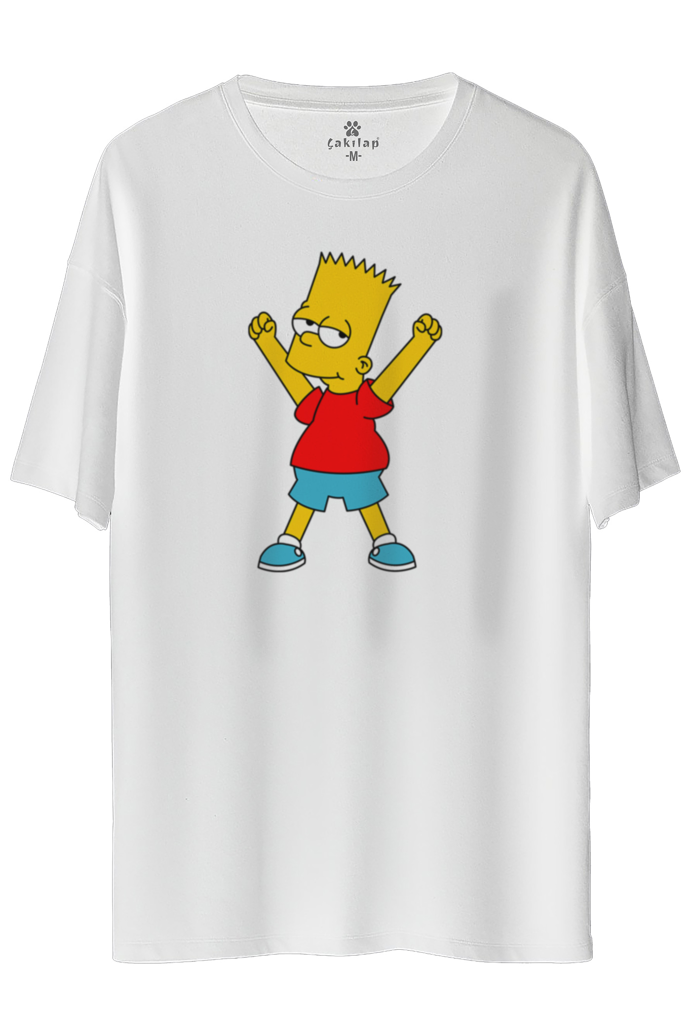 Simpsons Baskılı Oversize Tişört