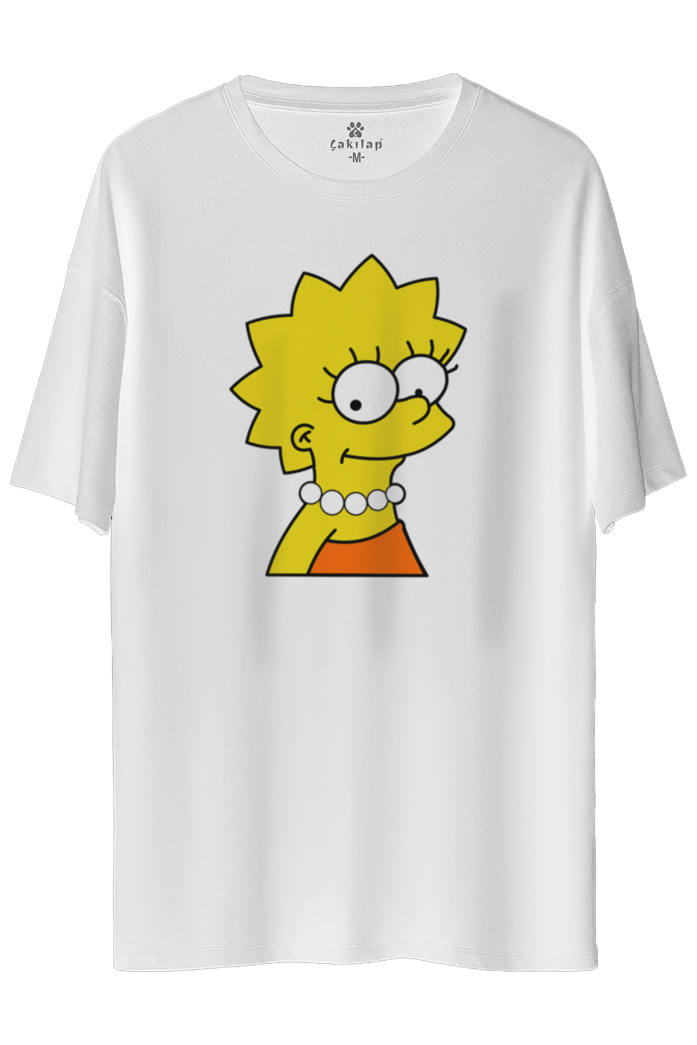 Simpsons Baskılı Oversize Tişört