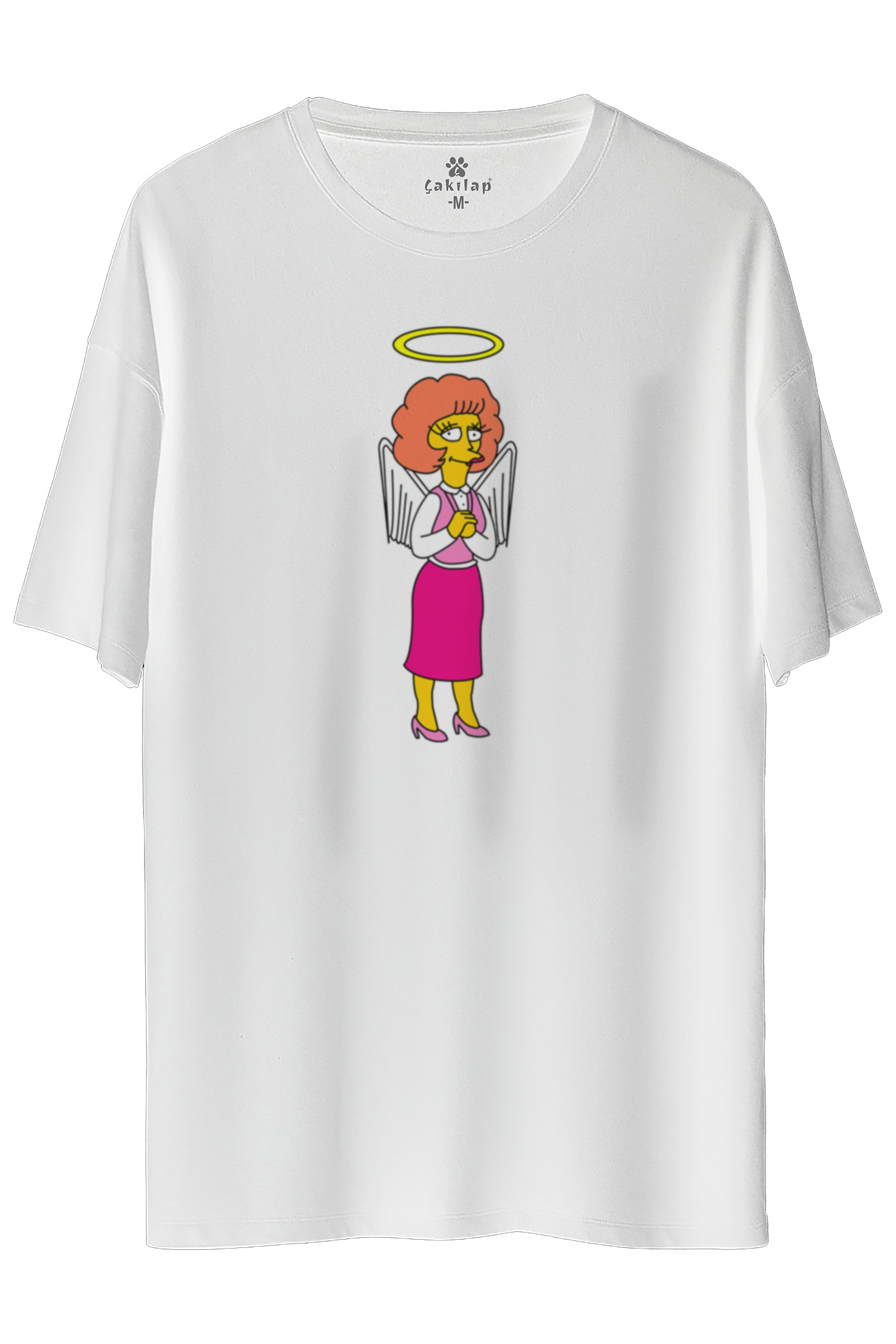 Simpsons Baskılı Oversize Tişört