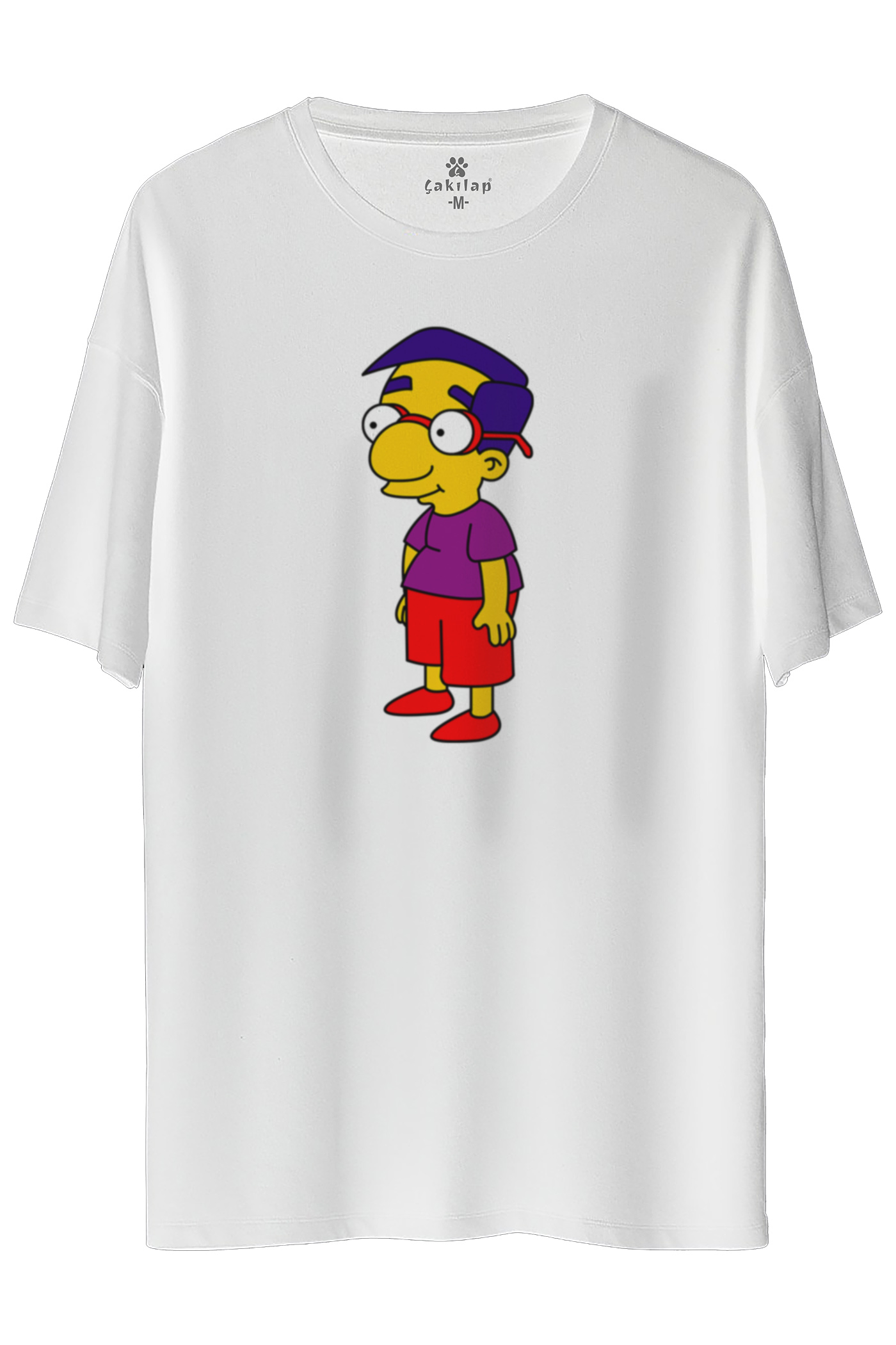 Simpsons Baskılı Oversize Tişört