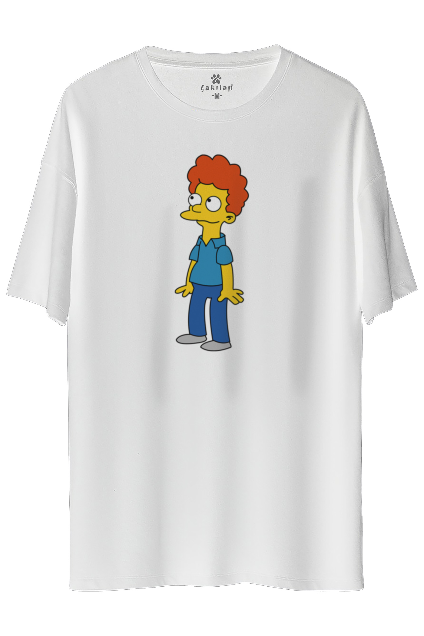 Simpsons Baskılı Oversize Tişört