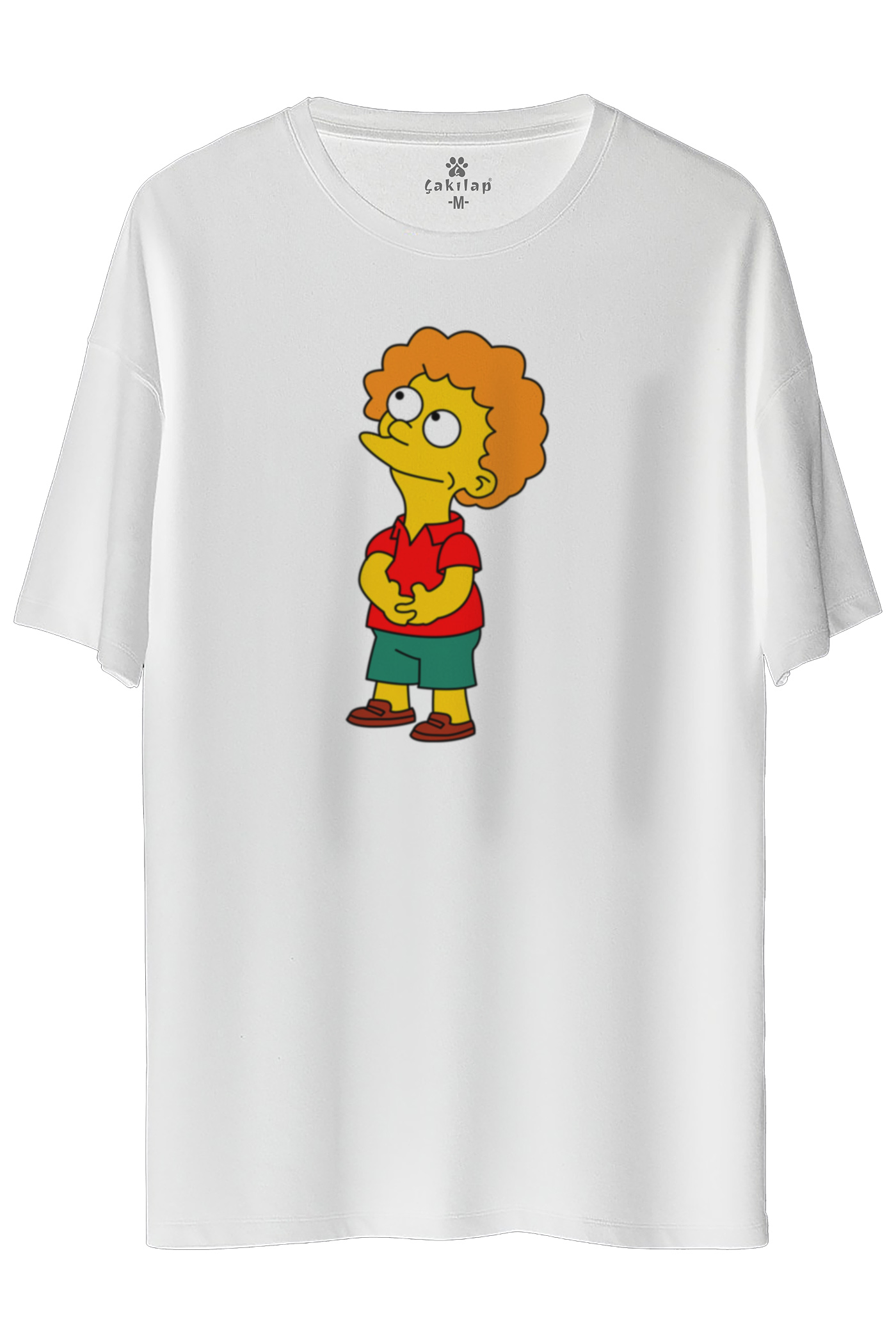 Simpsons Baskılı Oversize Tişört