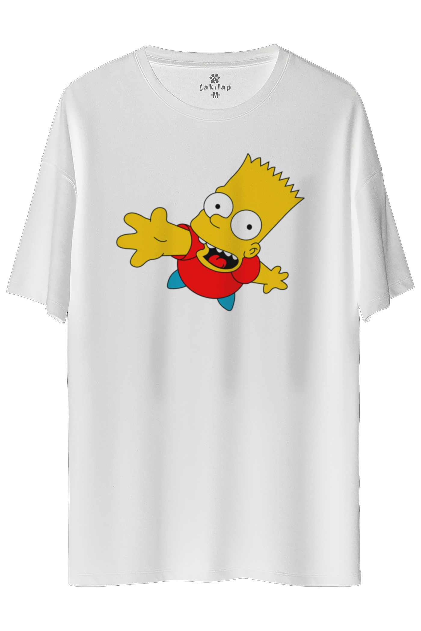 Simpsons Baskılı Oversize Tişört
