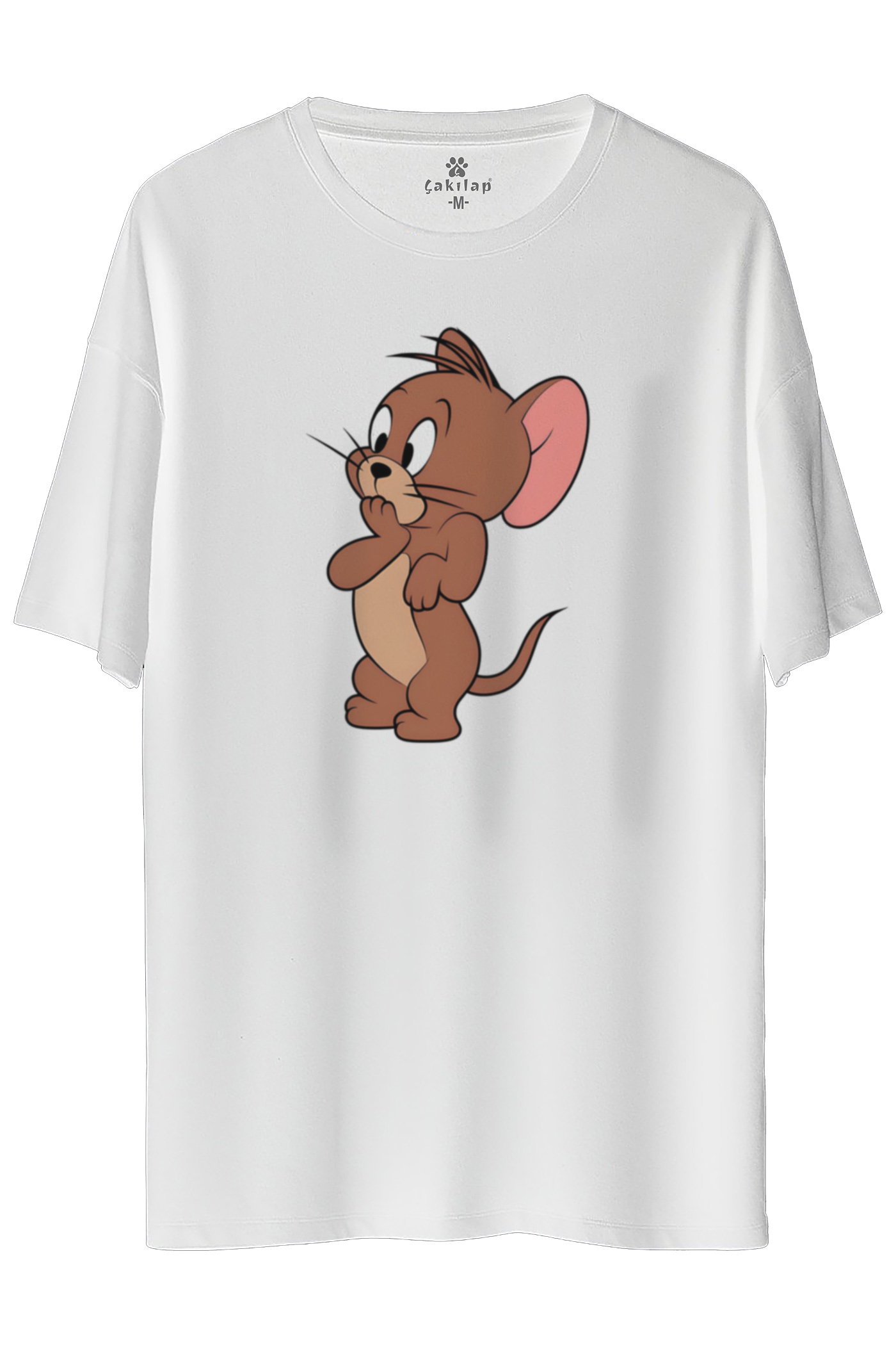 Jerry Baskılı Oversize Tişört