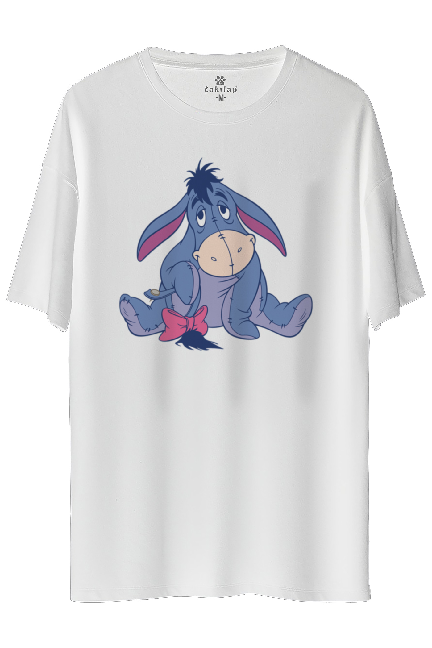 Eeyore Baskılı Oversize Tişört