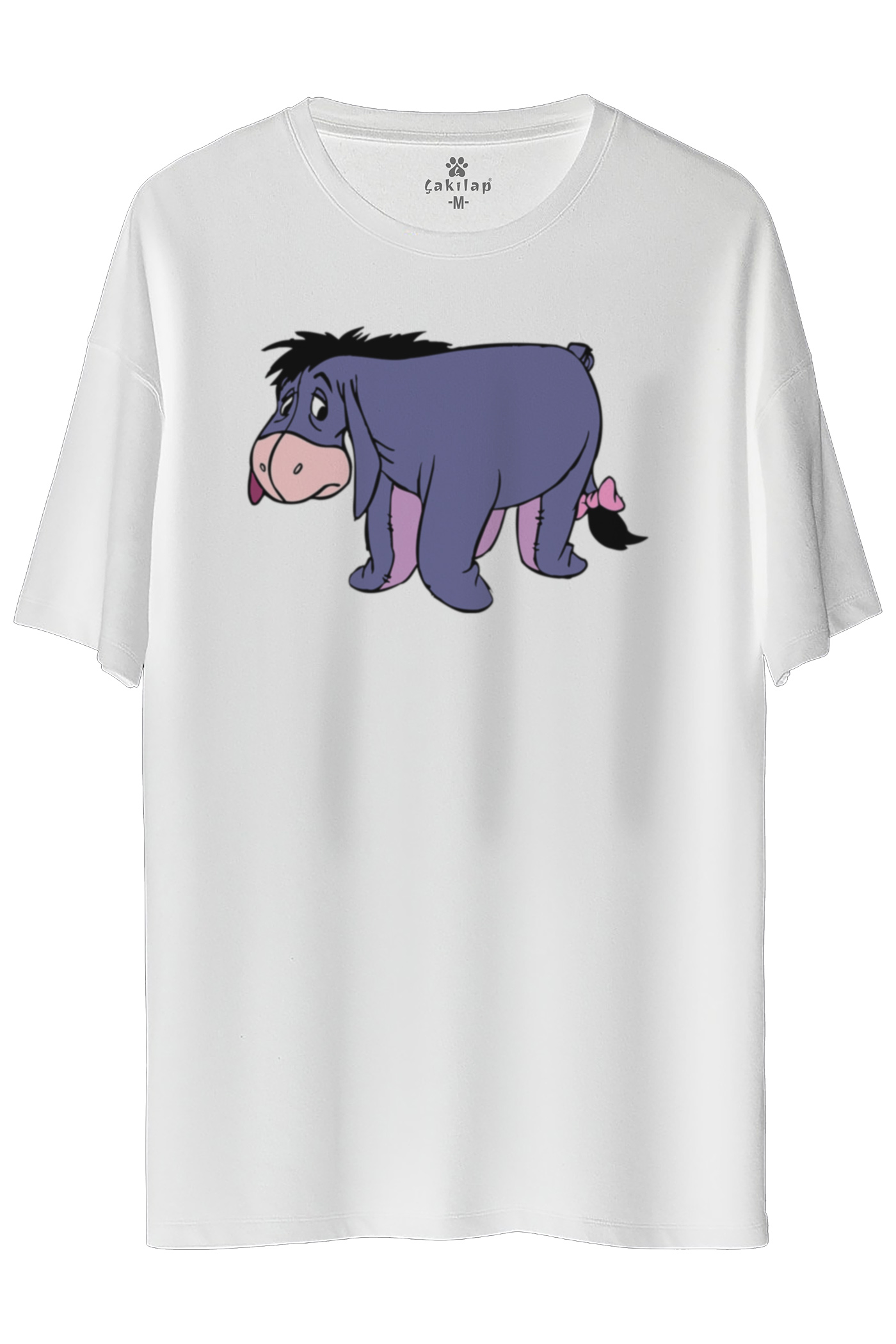 Eeyore Baskılı Oversize Tişört