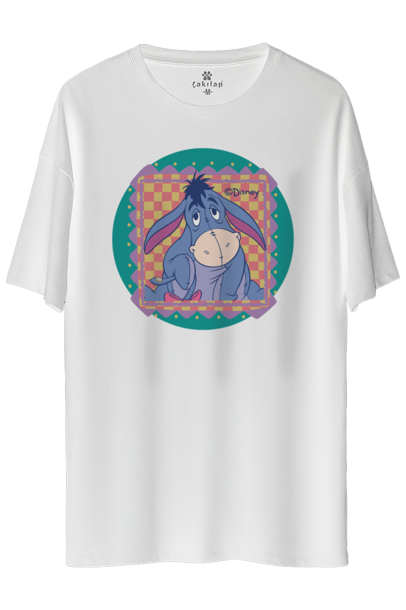 Eeyore Baskılı Oversize Tişört