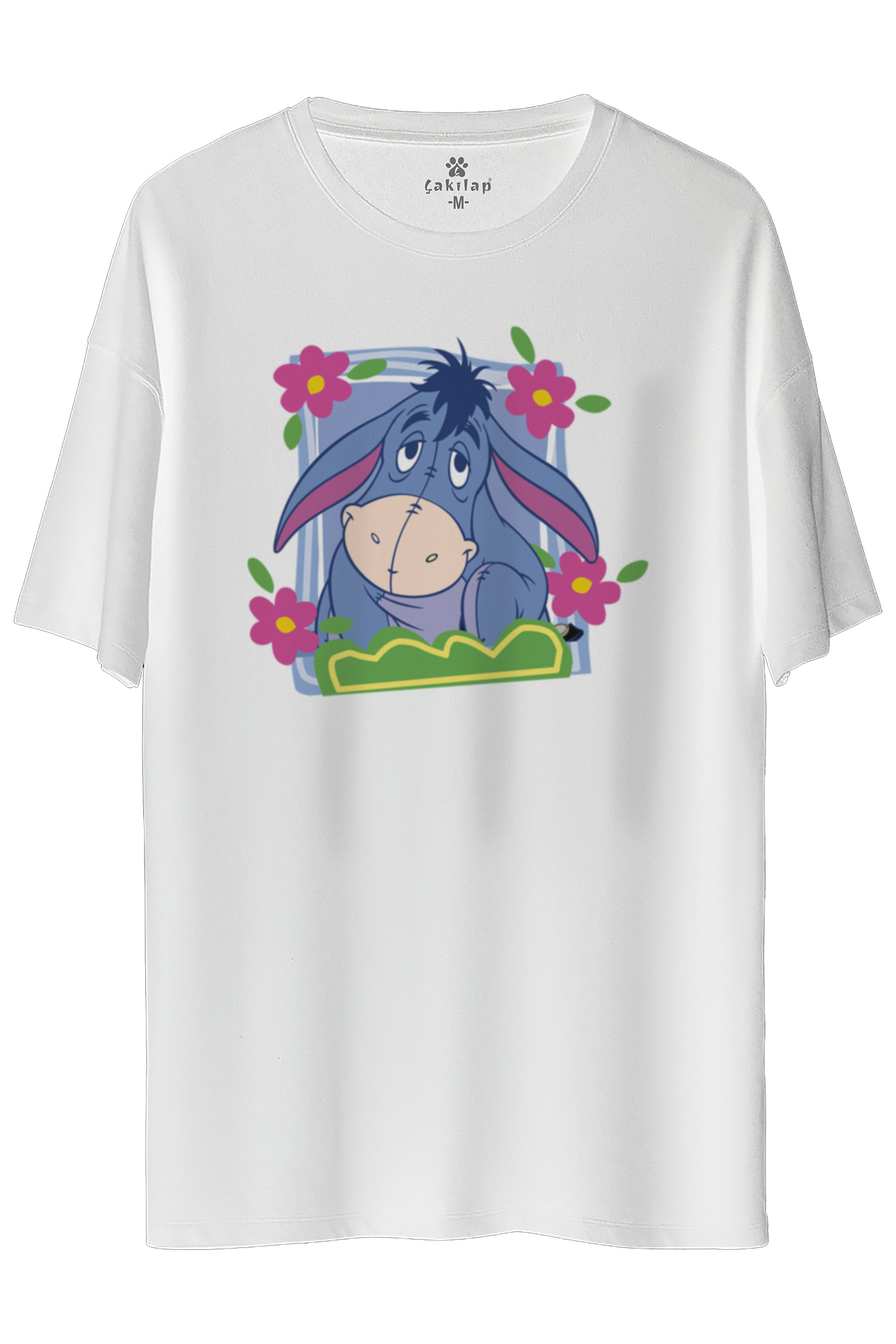 Eeyore Baskılı Oversize Tişört