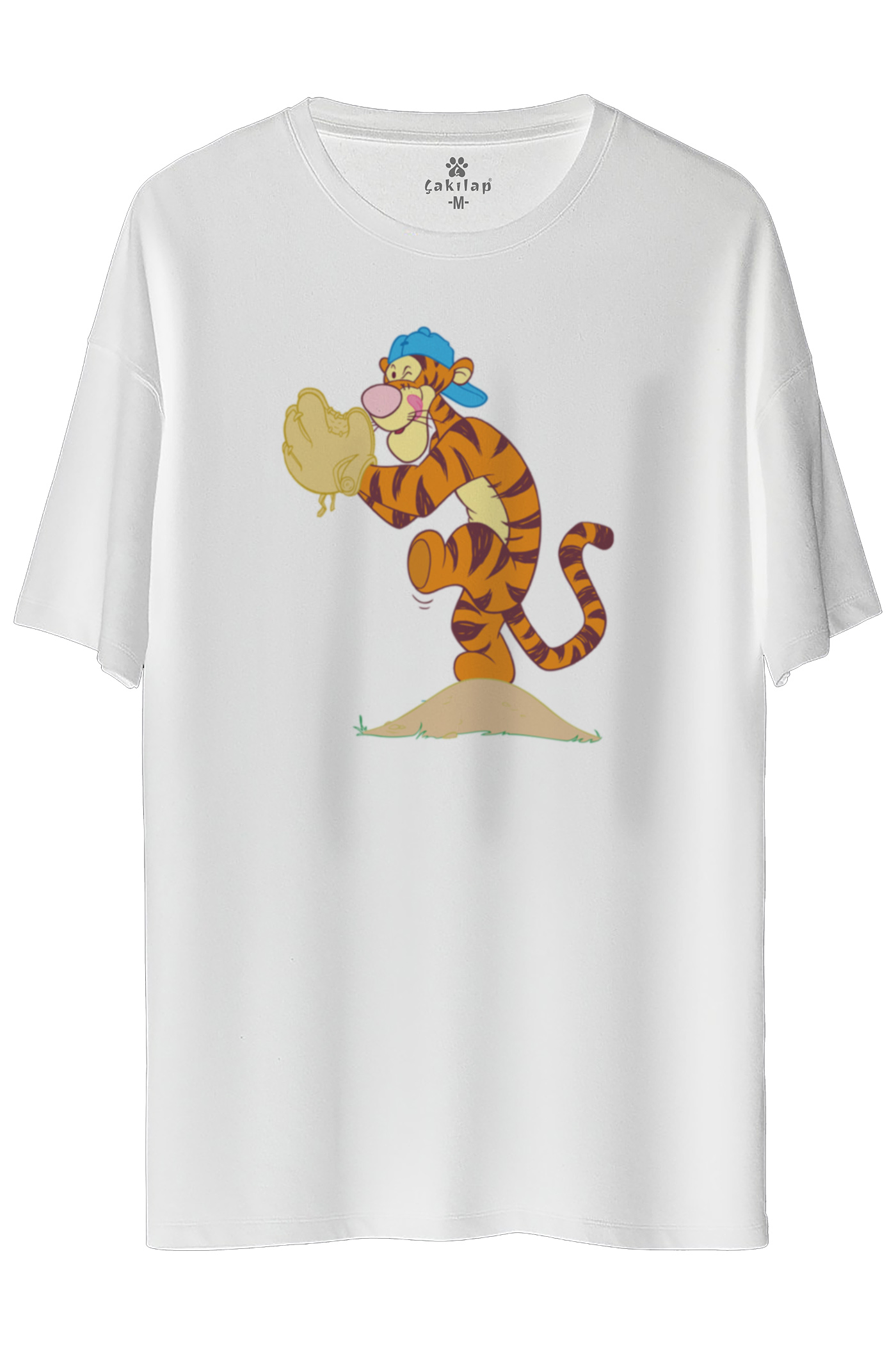 Tigger Baskılı Oversize Tişört