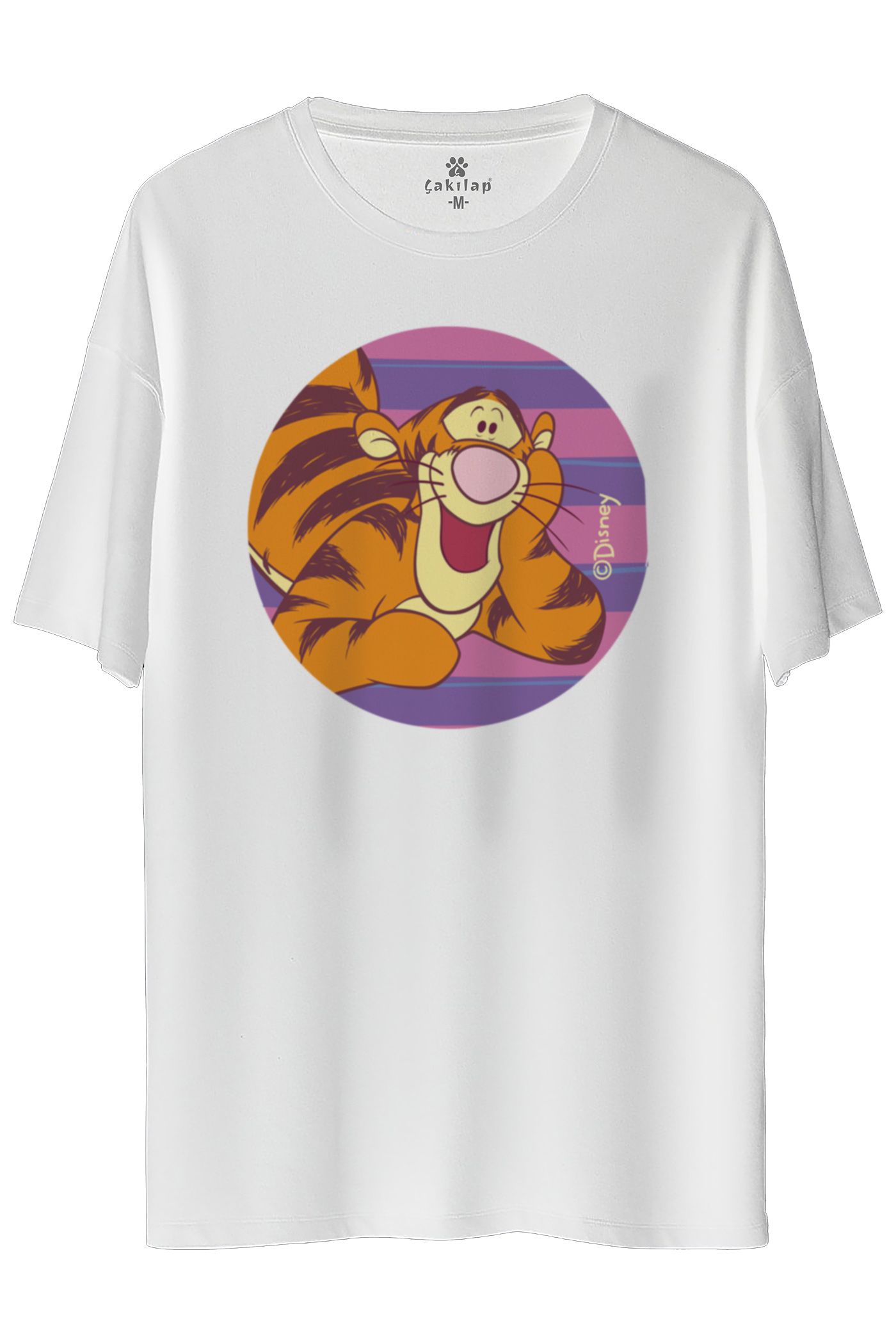 Tigger Baskılı Oversize Tişört