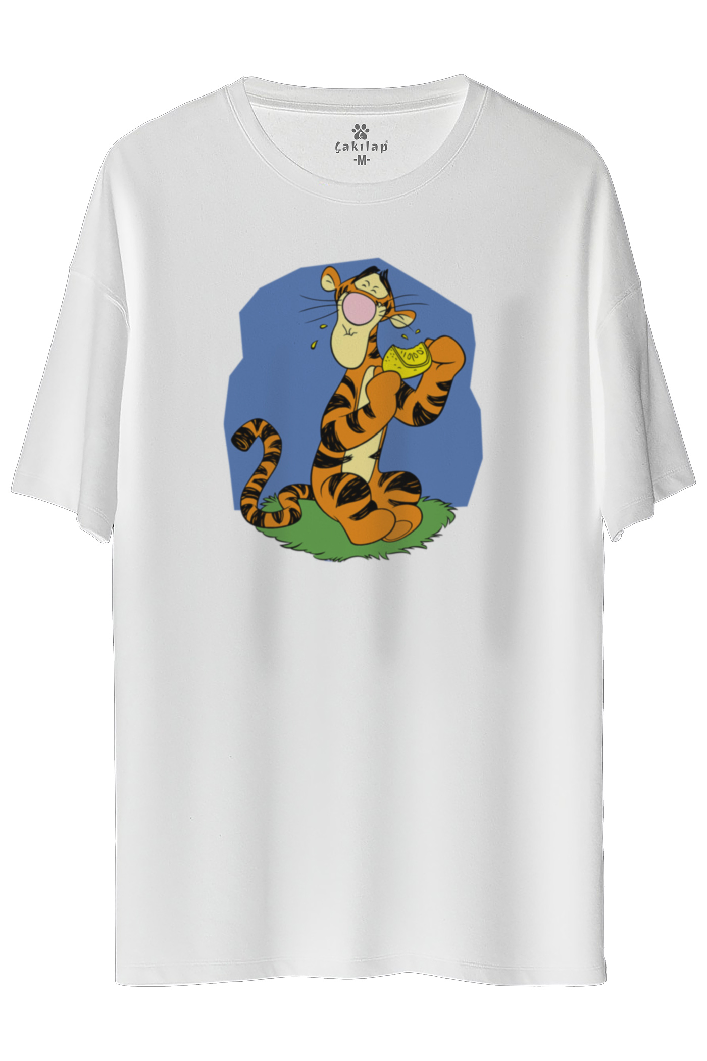 Tigger Baskılı Oversize Tişört