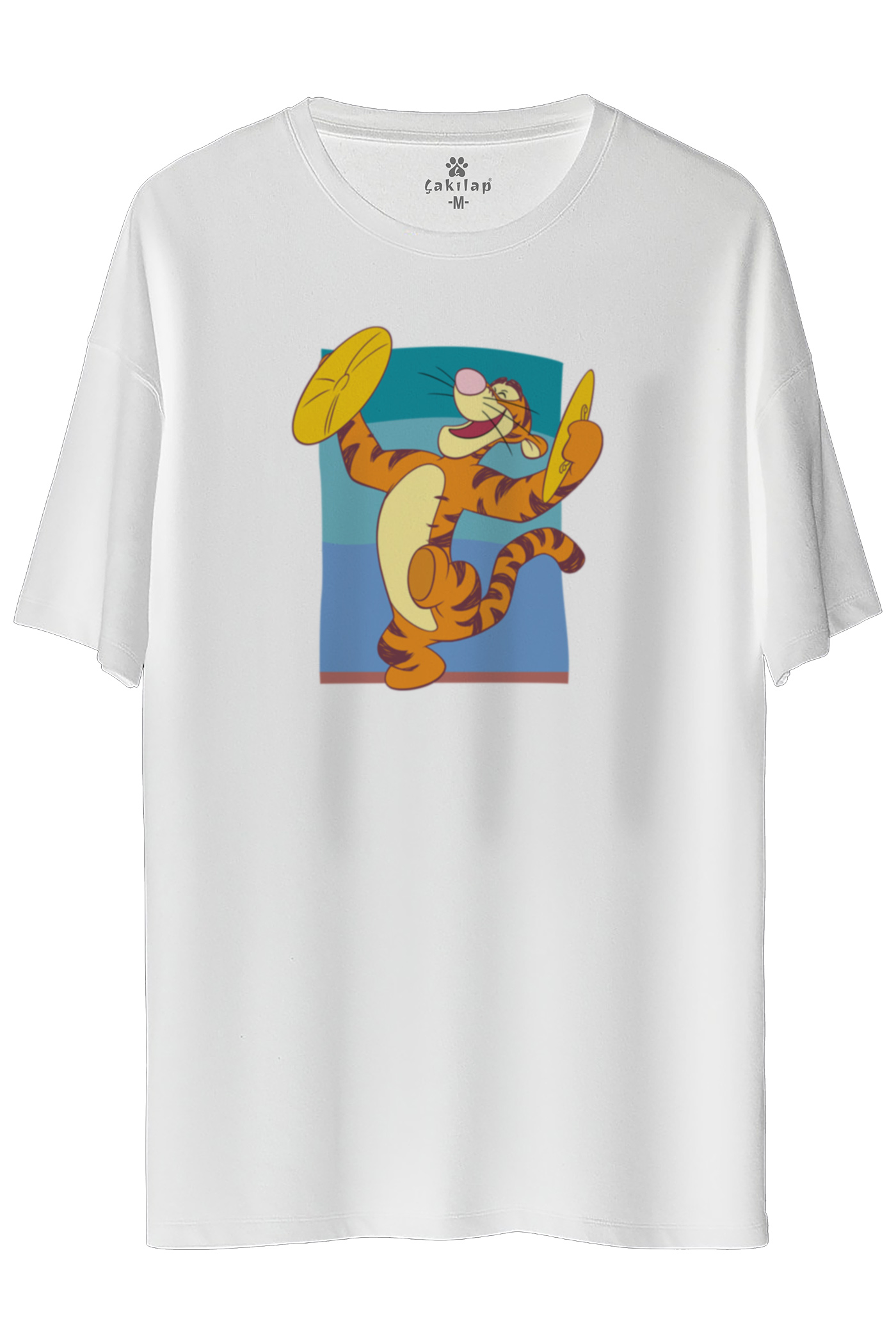 Tigger Baskılı Oversize Tişört