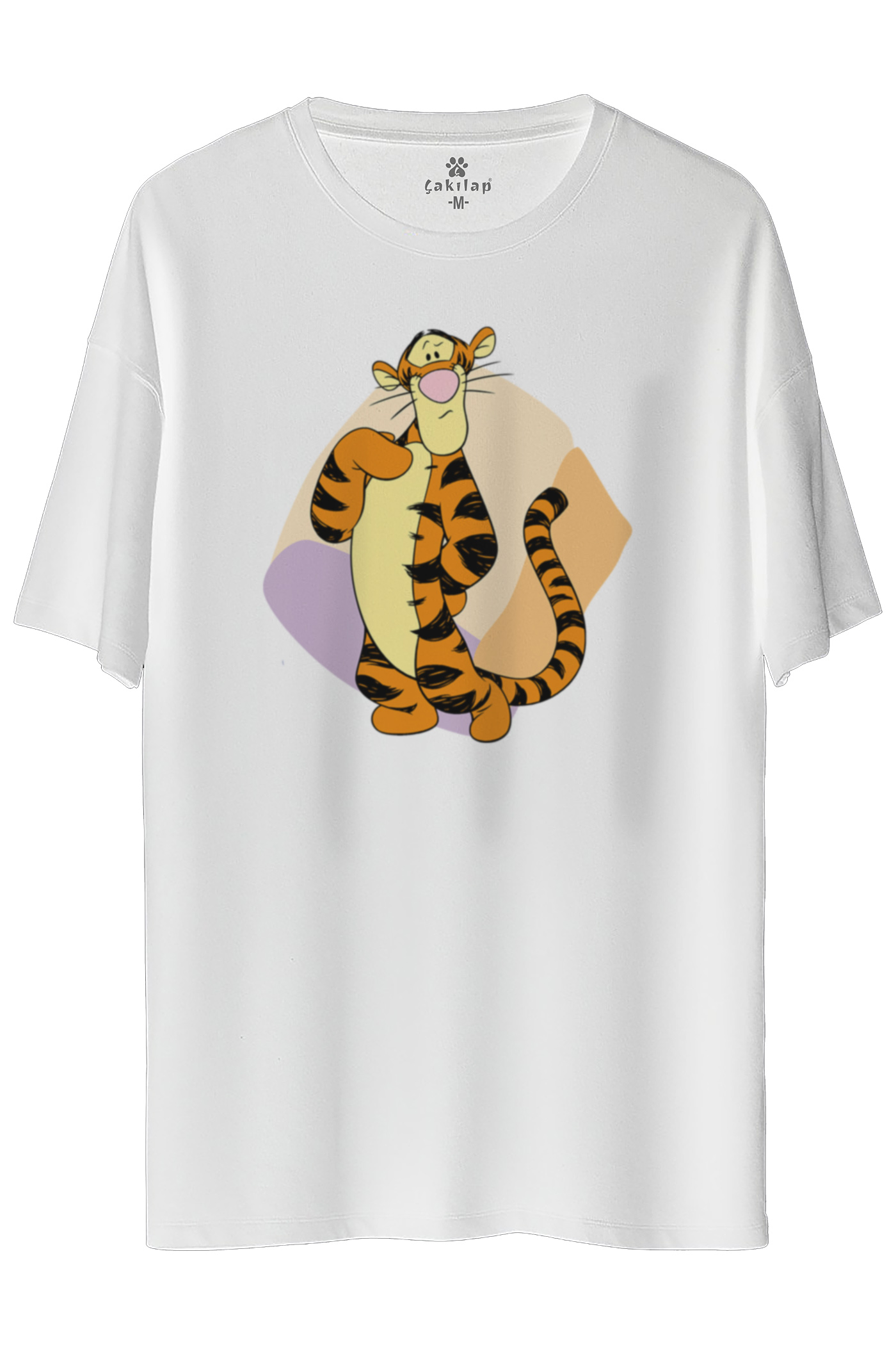 Tigger Baskılı Oversize Tişört