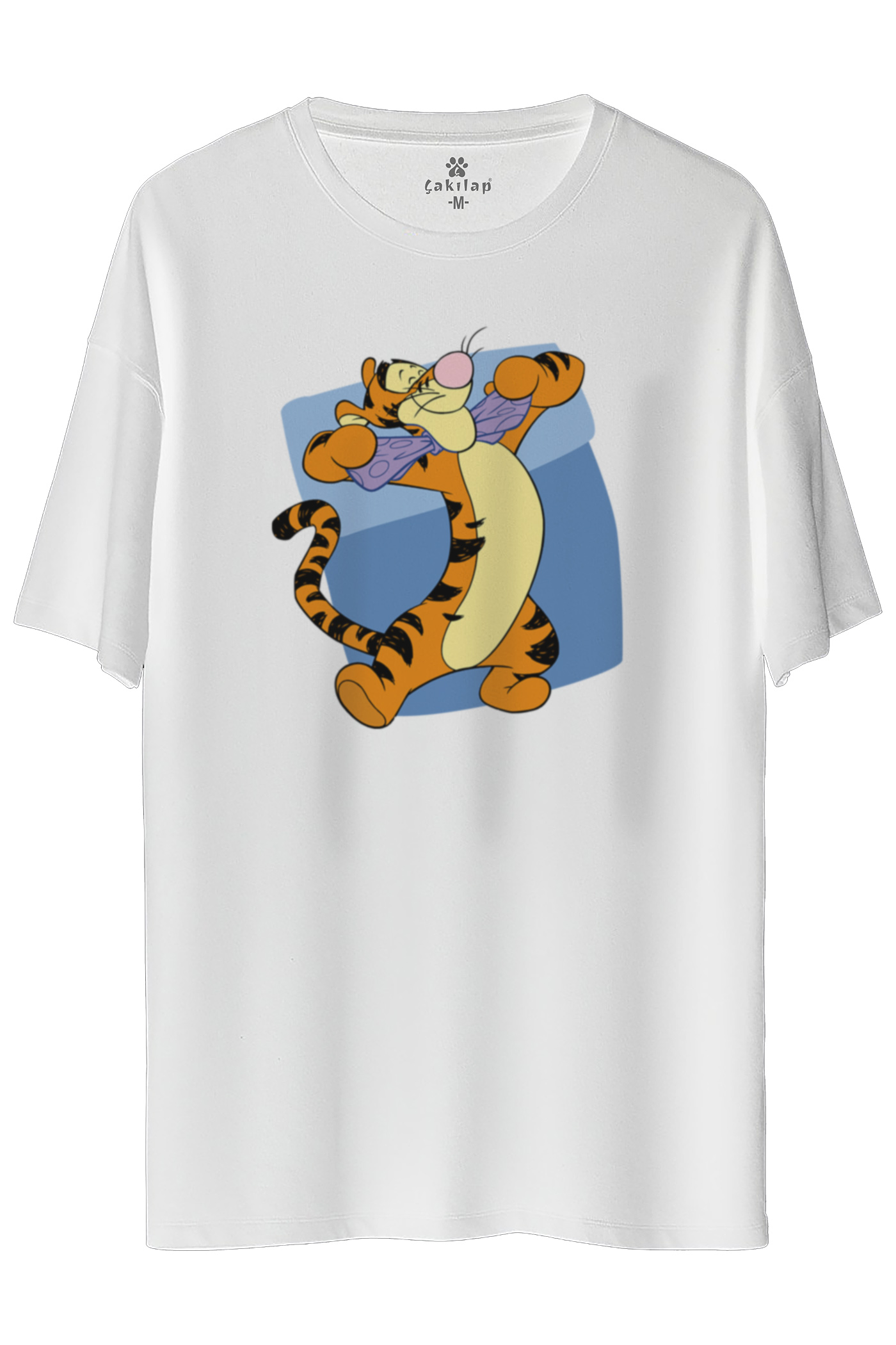Tigger Baskılı Oversize Tişört