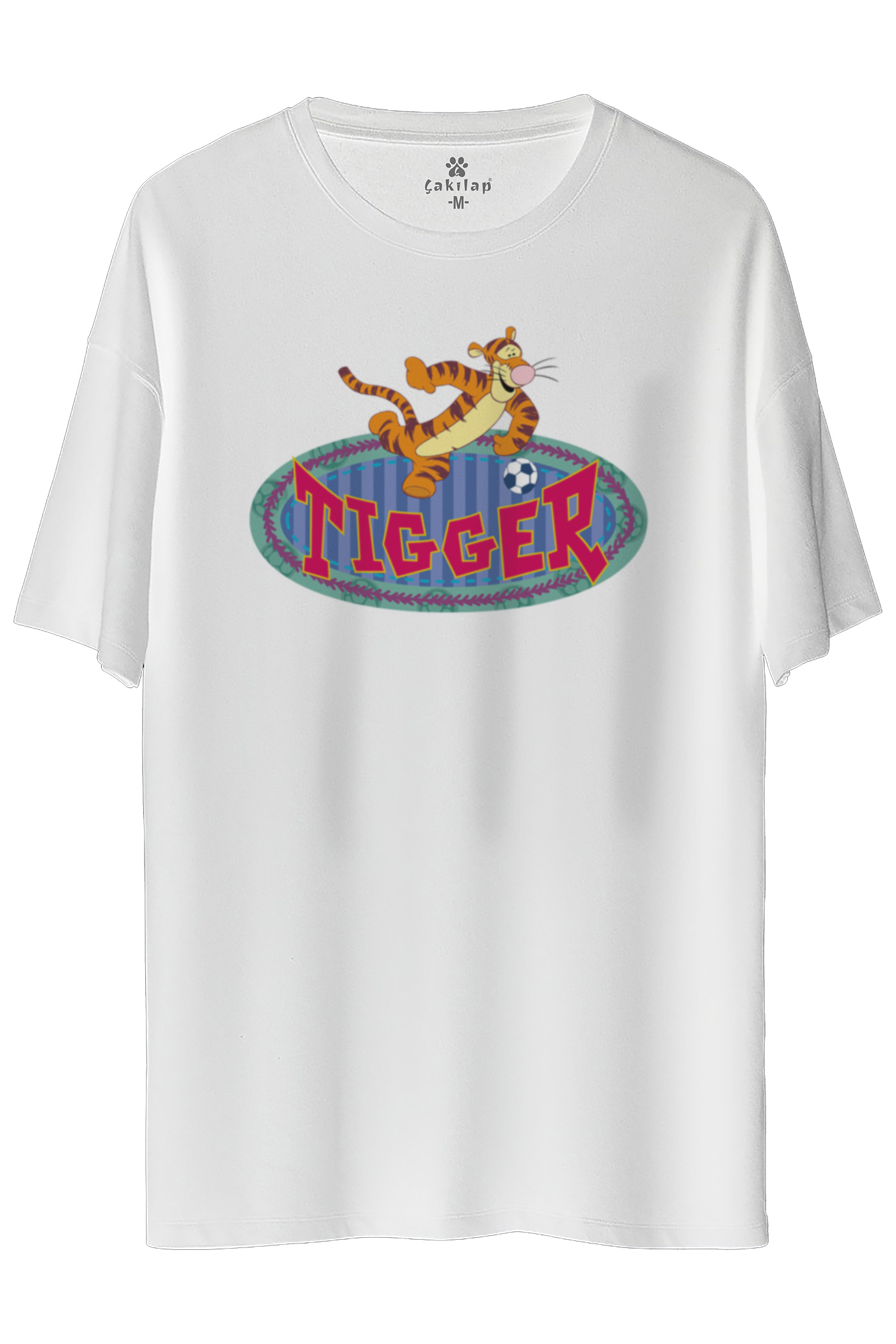 Tigger Baskılı Oversize Tişört