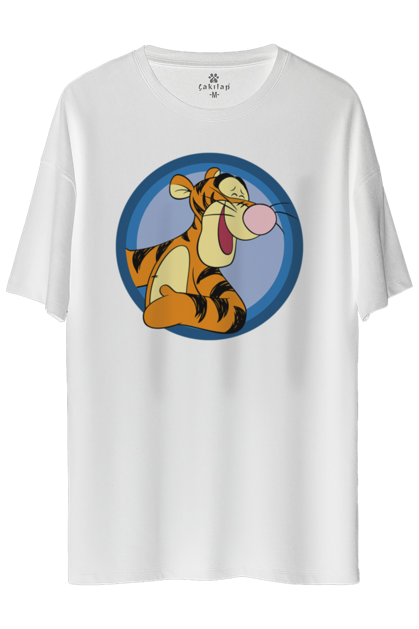 Tigger Baskılı Oversize Tişört