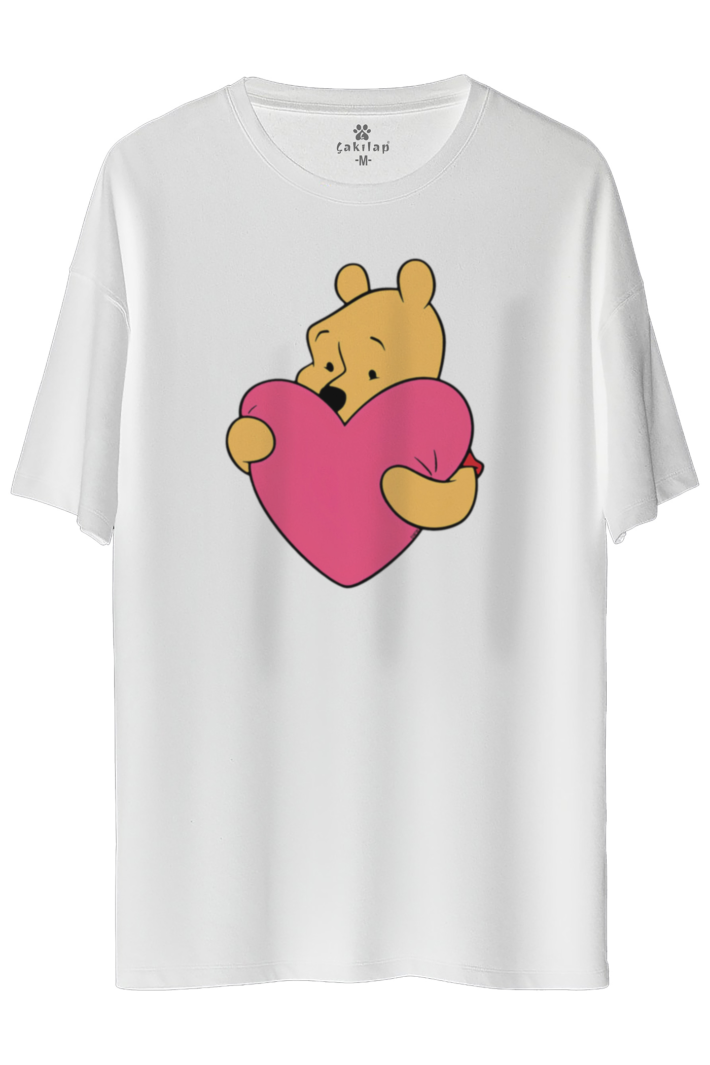 Winnie The Pooh Baskılı Oversize Tişört