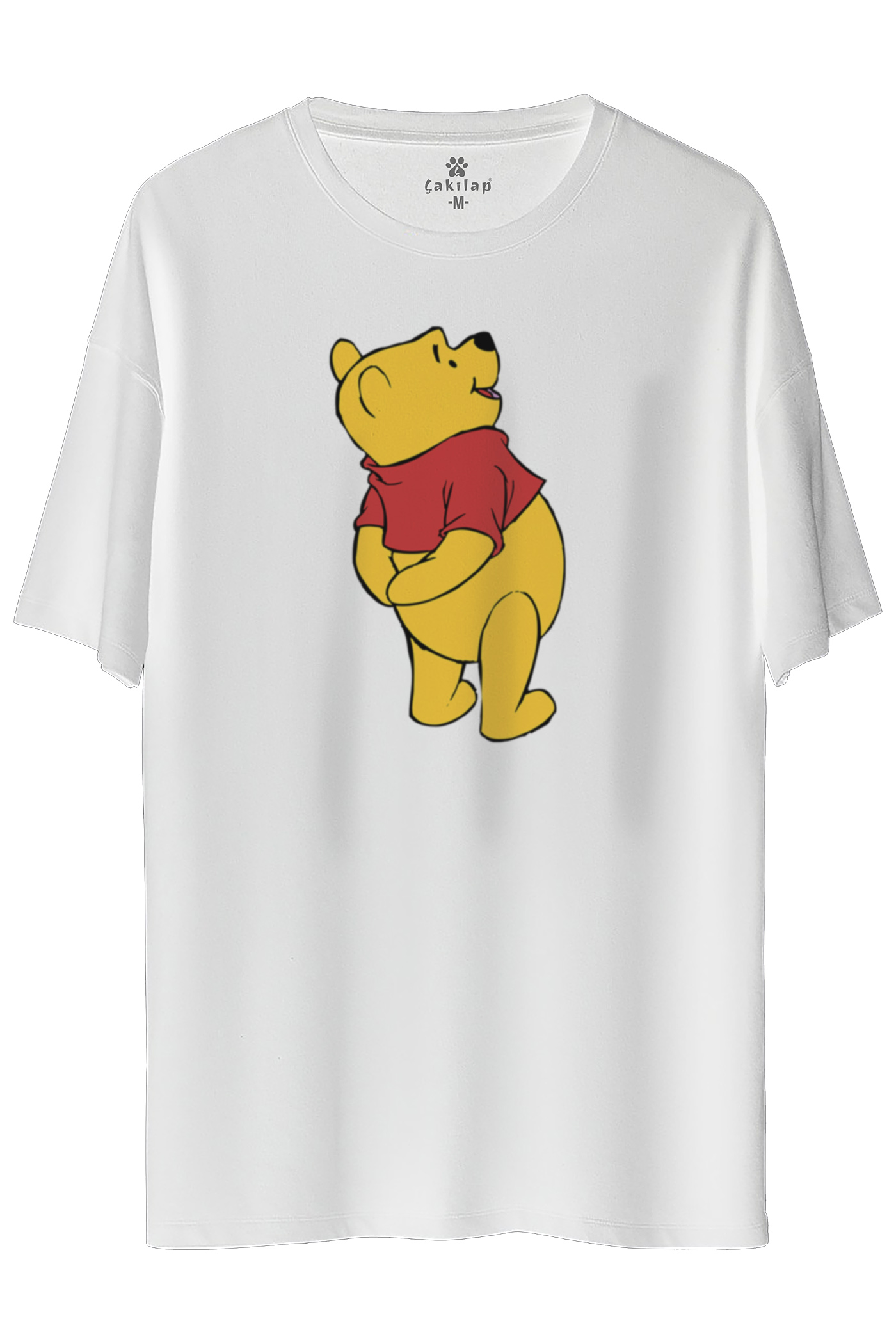 Winnie The Pooh Baskılı Oversize Tişört
