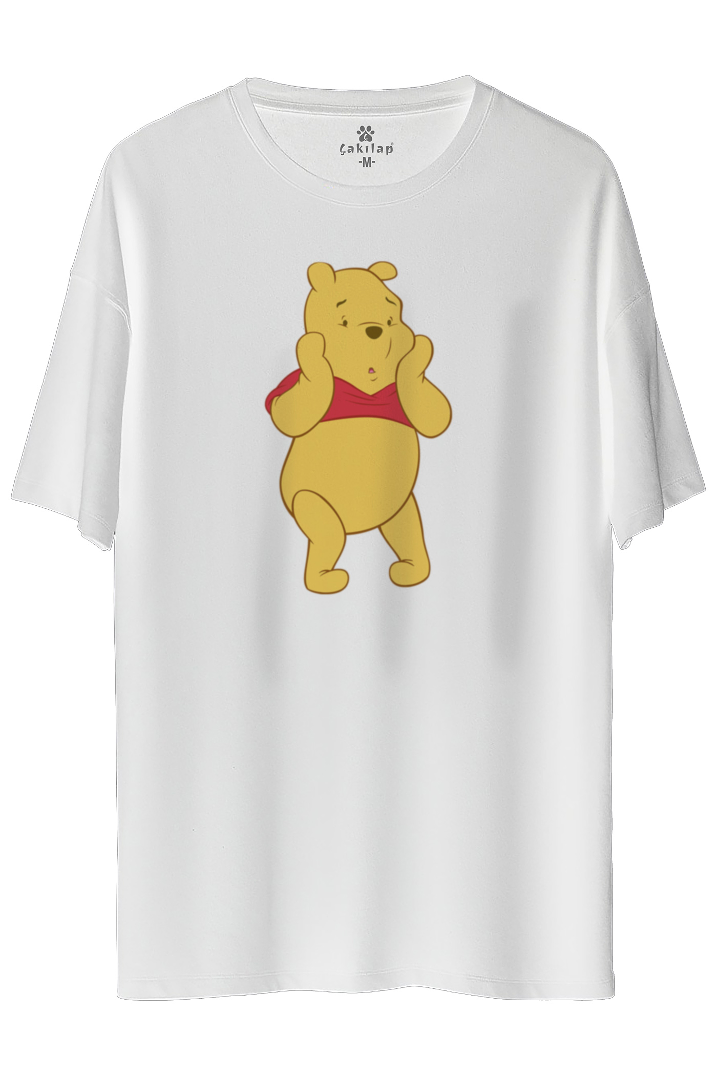 Winnie The Pooh Baskılı Oversize Tişört