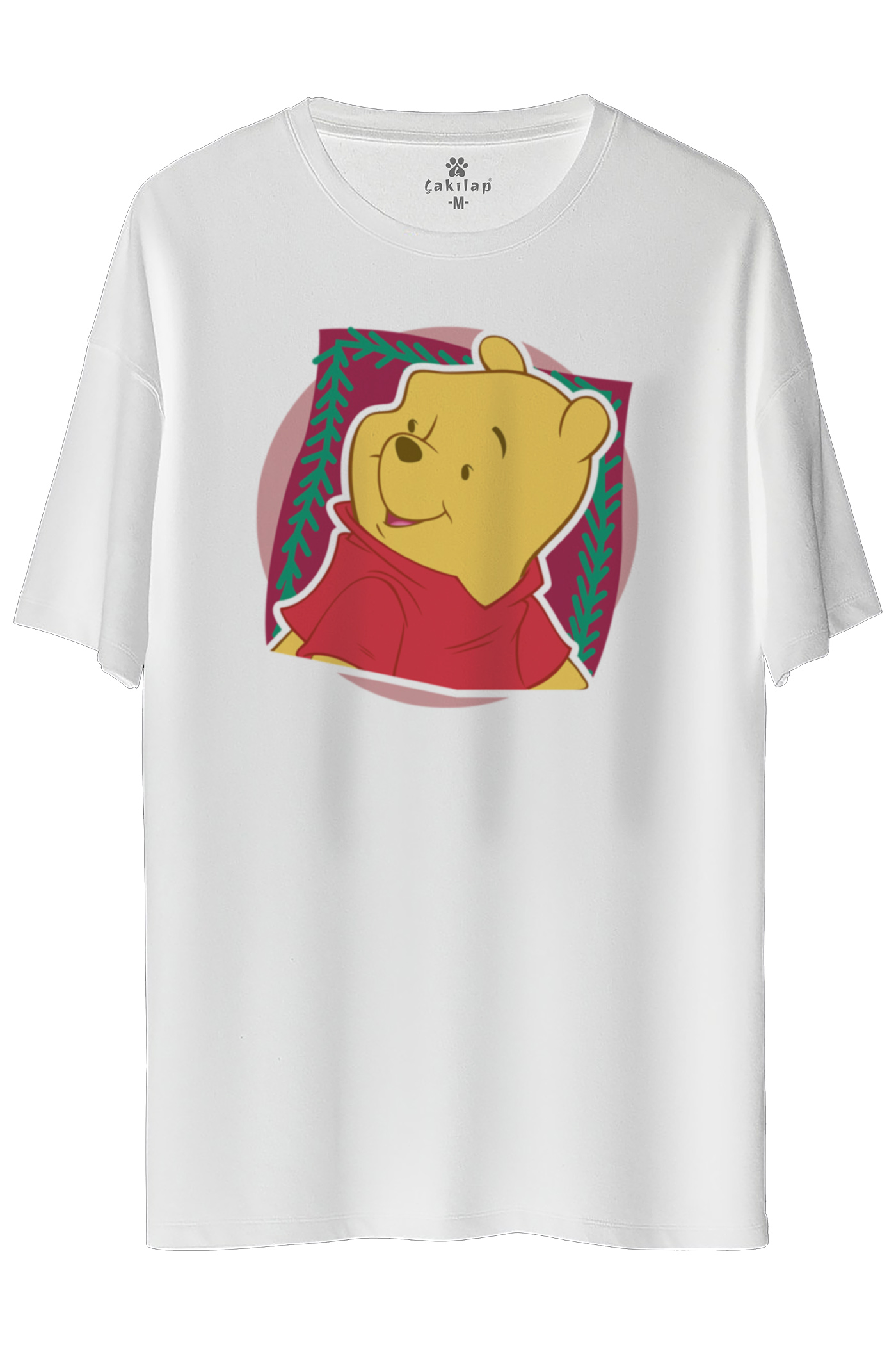 Winnie The Pooh Baskılı Oversize Tişört