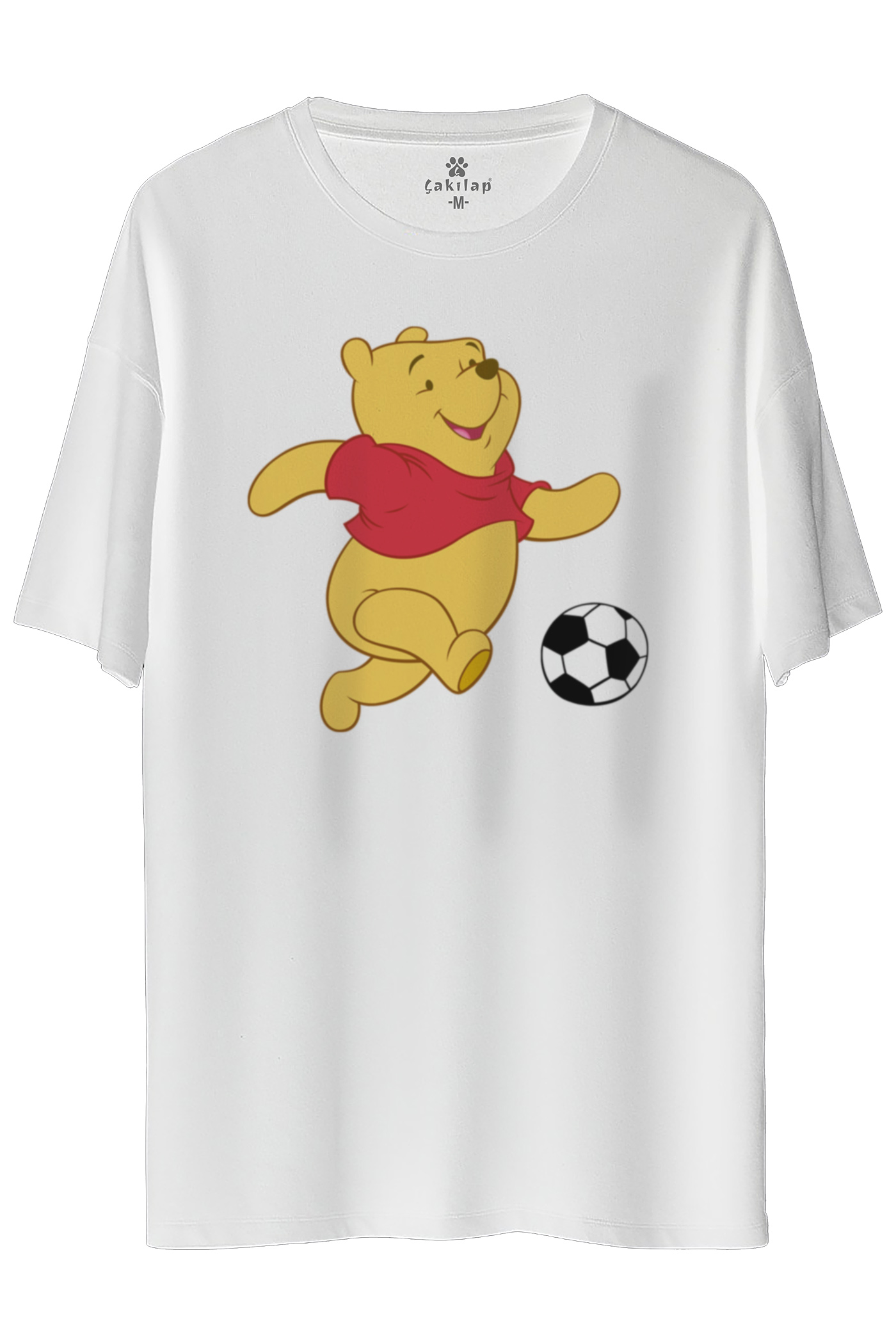 Winnie The Pooh Baskılı Oversize Tişört