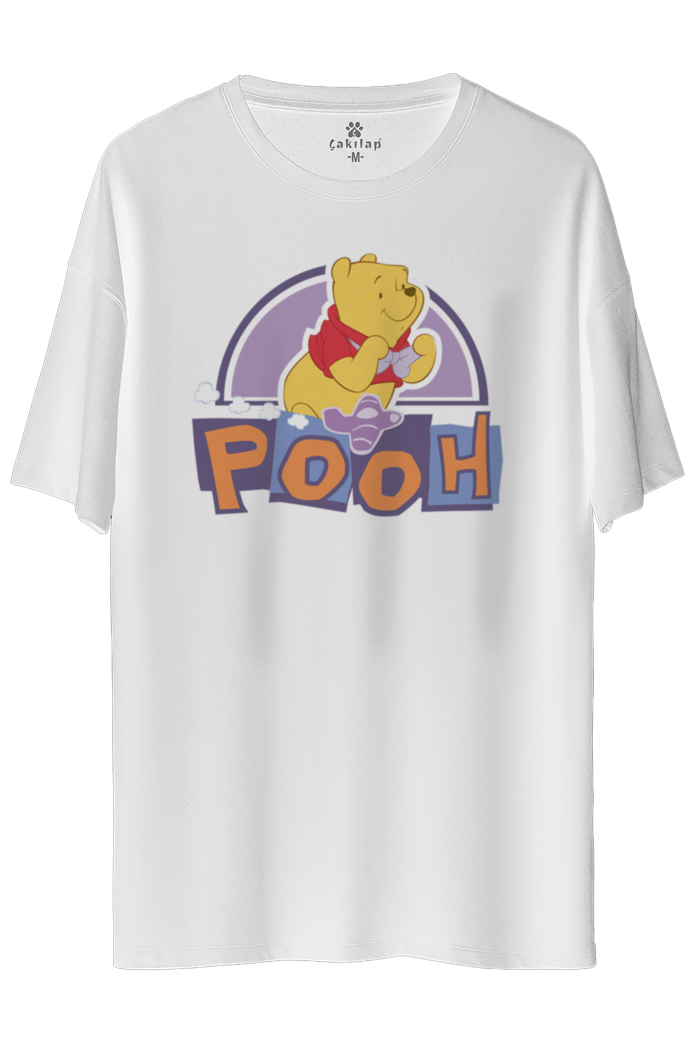 Winnie The Pooh Baskılı Oversize Tişört