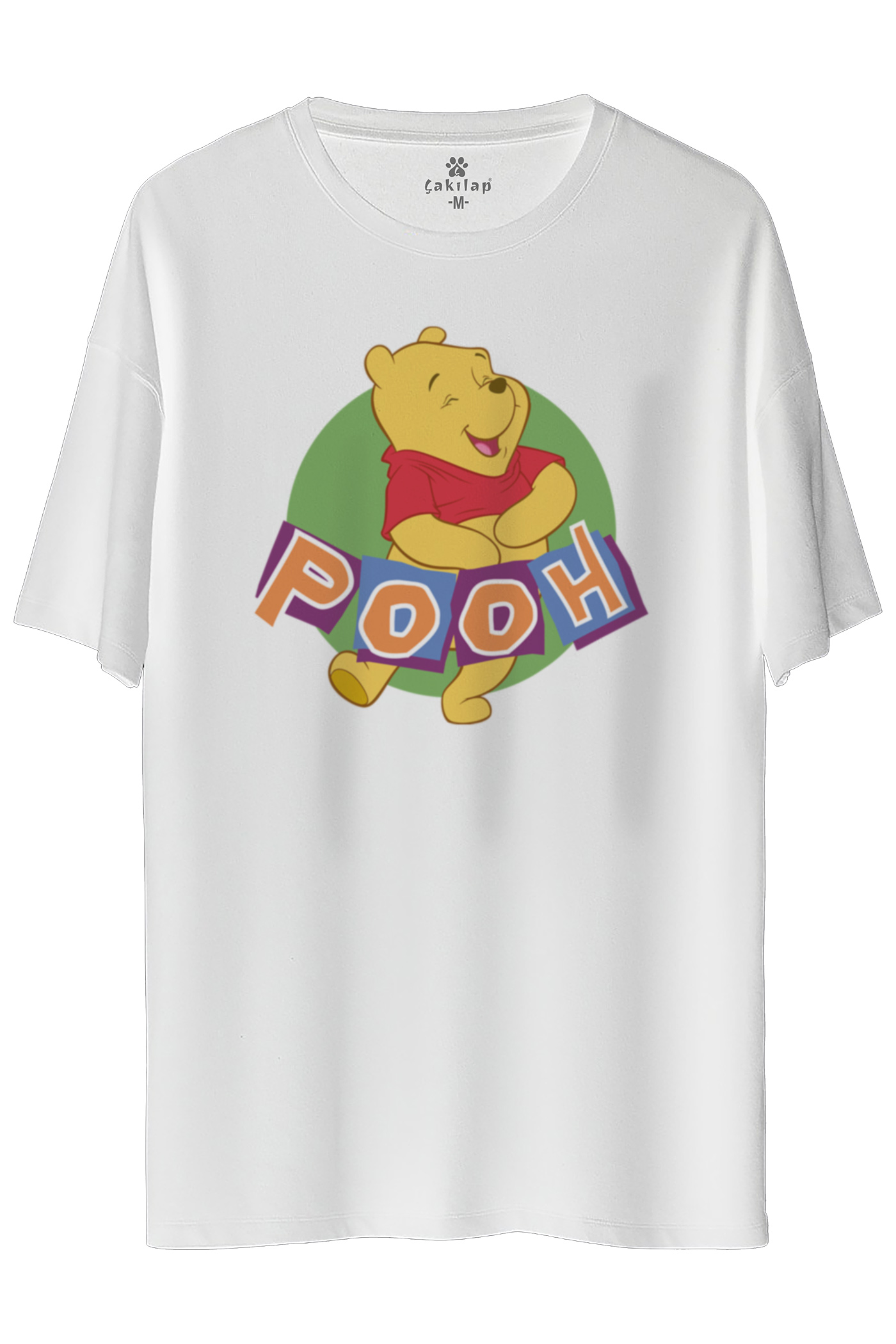 Winnie The Pooh Baskılı Oversize Tişört