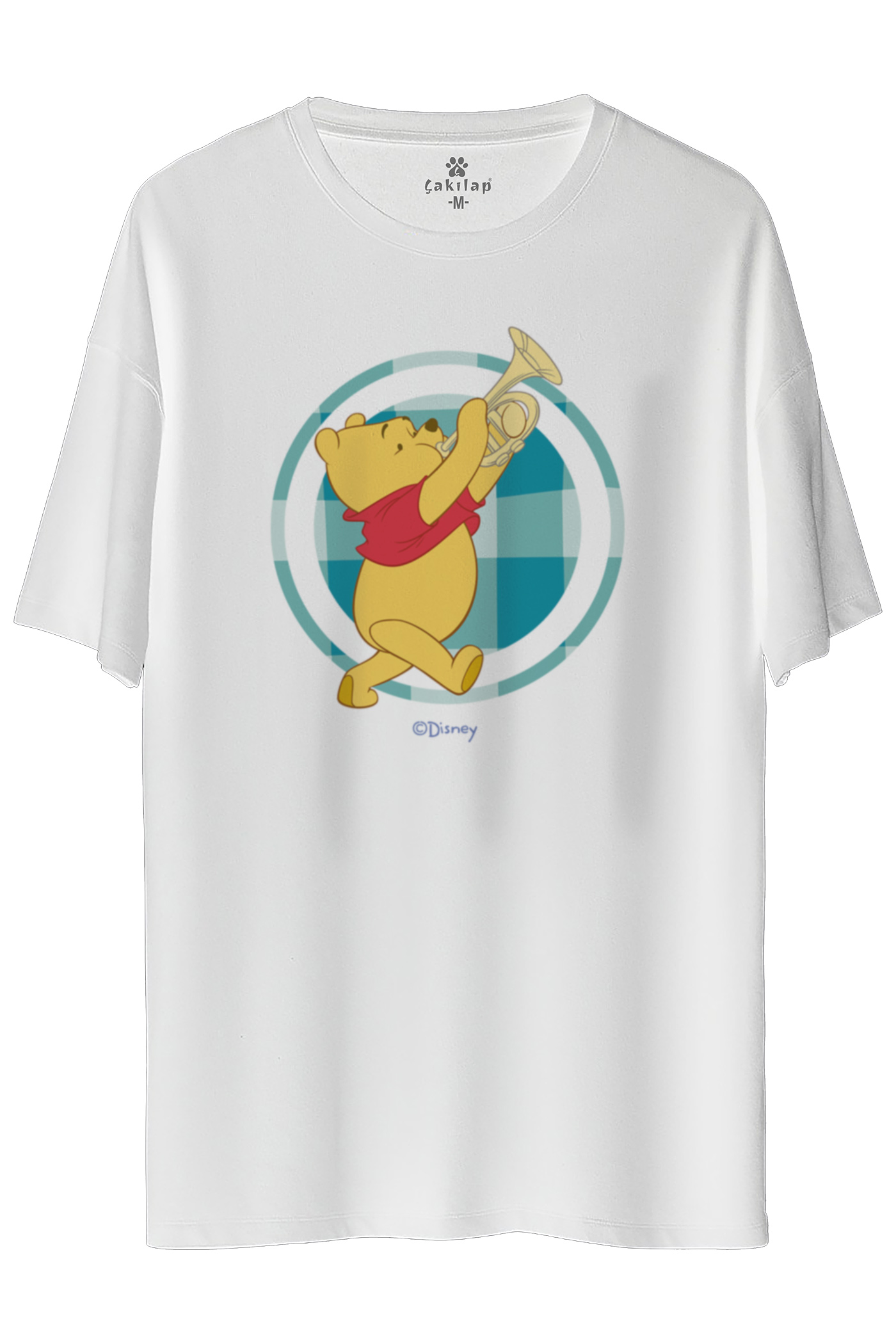 Winnie The Pooh Baskılı Oversize Tişört