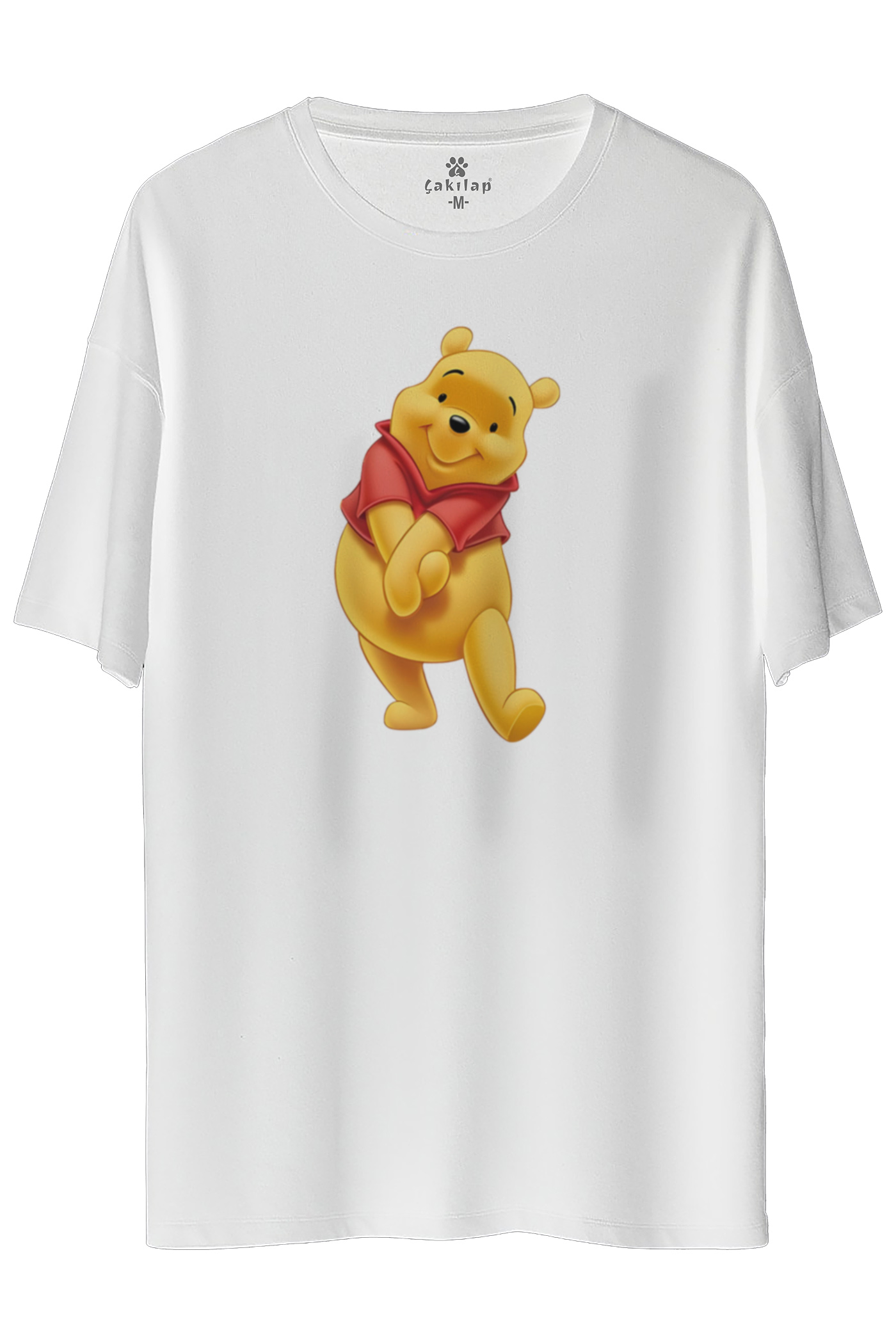 Winnie The Pooh Baskılı Oversize Tişört