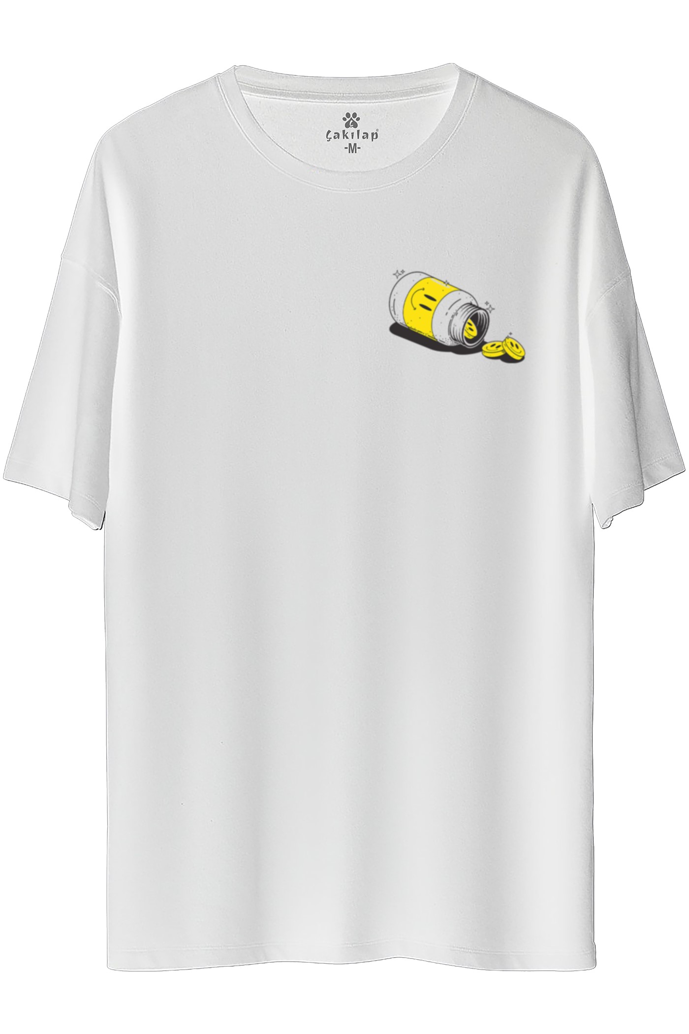 Retro Baskılı Oversize Tişört