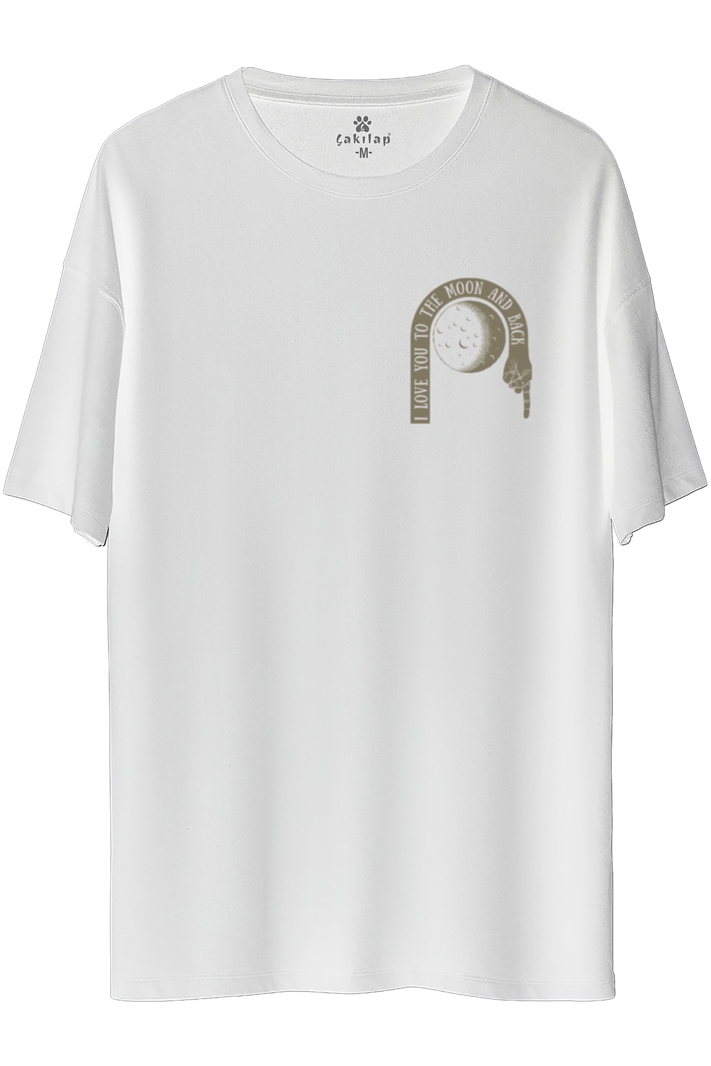 Retro Baskılı Oversize Tişört