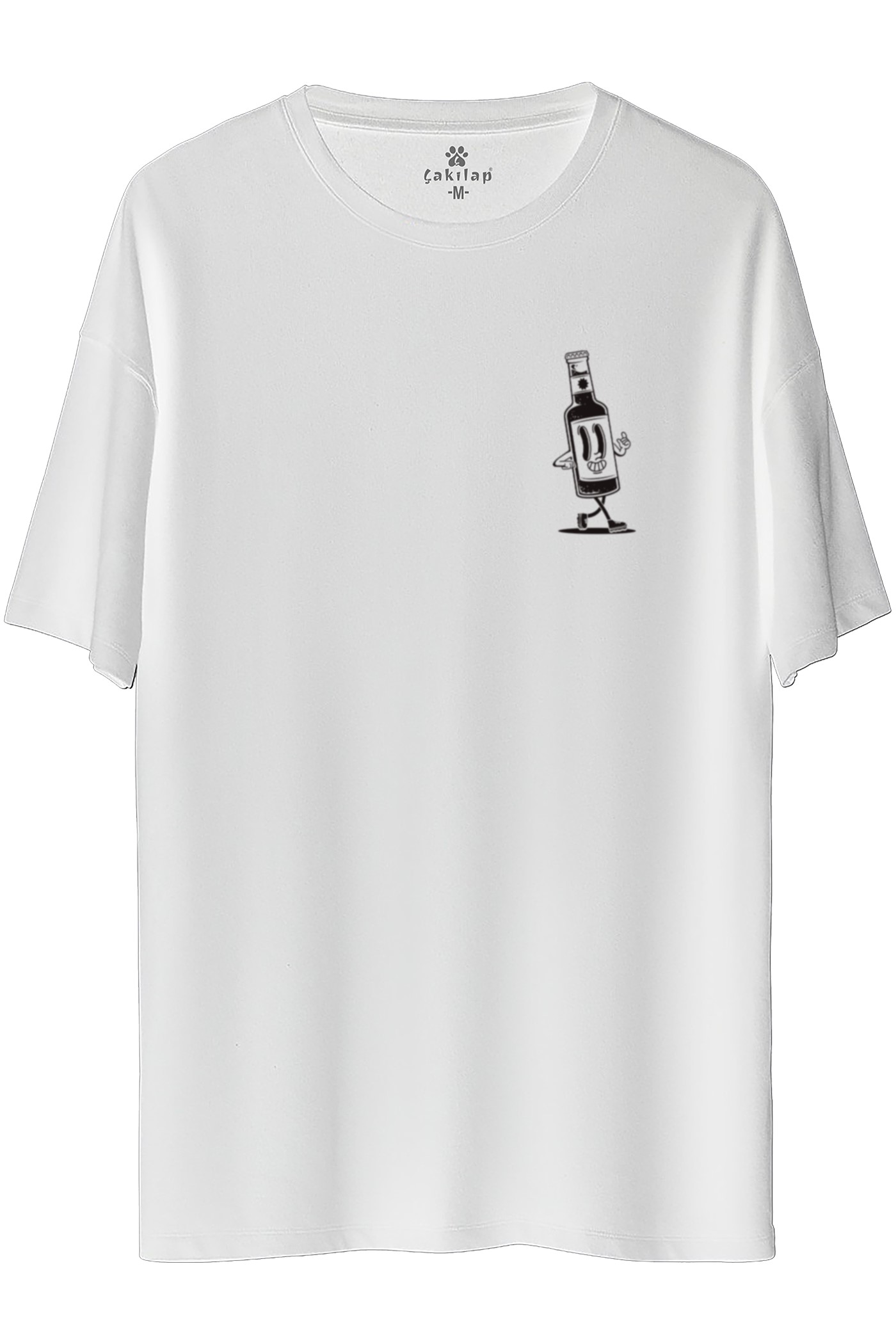 Retro Baskılı Oversize Tişört